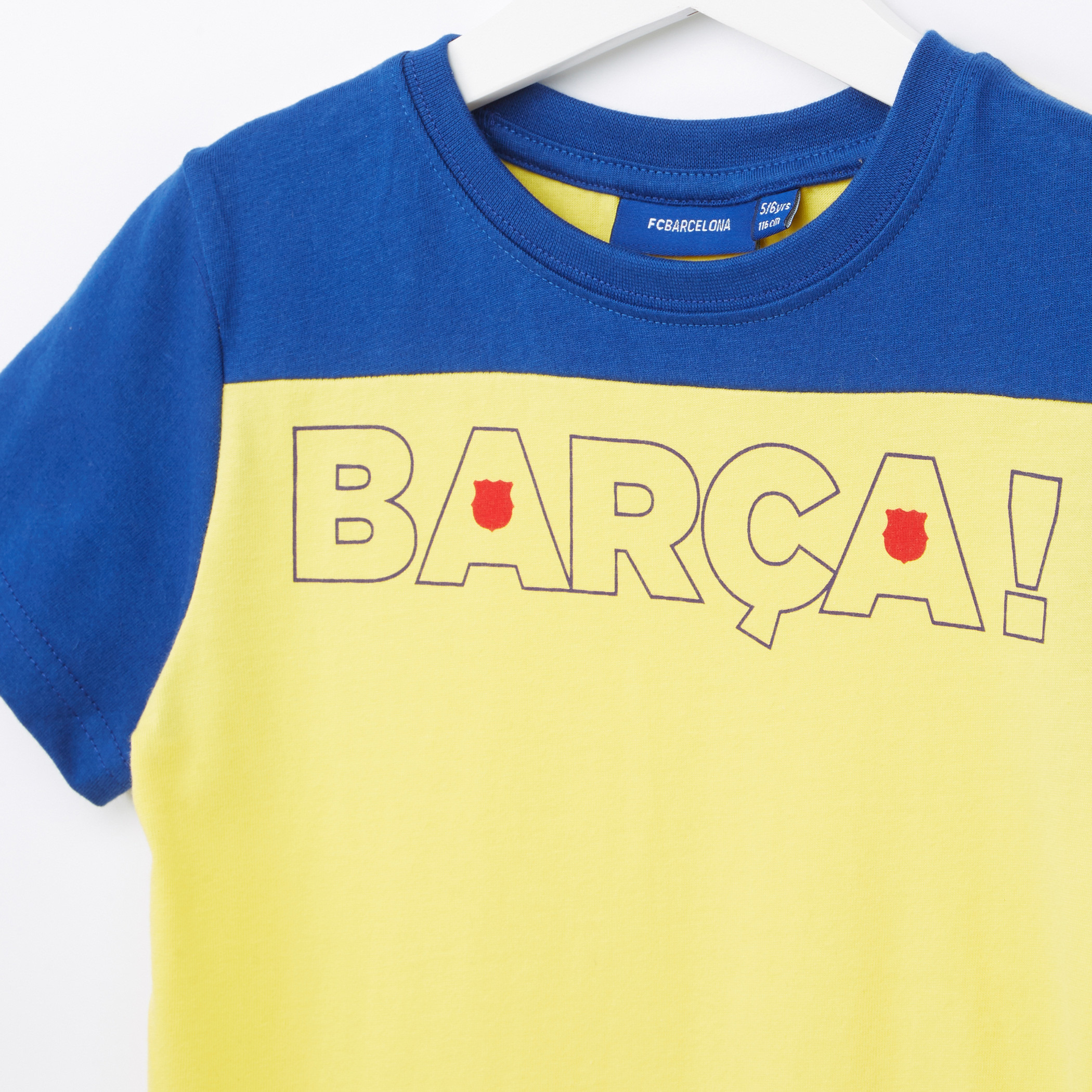 FC Barcelona Printed T-Shirt with Bermuda Shorts-boys-clothing-setsandcoords-image-3
