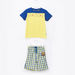 FC Barcelona Printed T-shirt with Bermuda Shorts-Clothes Sets-thumbnail-0