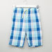 Juniors Printed T-shirt with Chequered Shorts-Nightwear-thumbnail-4