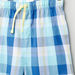 Juniors Printed T-shirt with Chequered Shorts-Nightwear-thumbnail-5