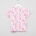 Juniors Printed Short Sleeves T-shirt and Pyjamas - Set of 2-Clothes Sets-thumbnail-3