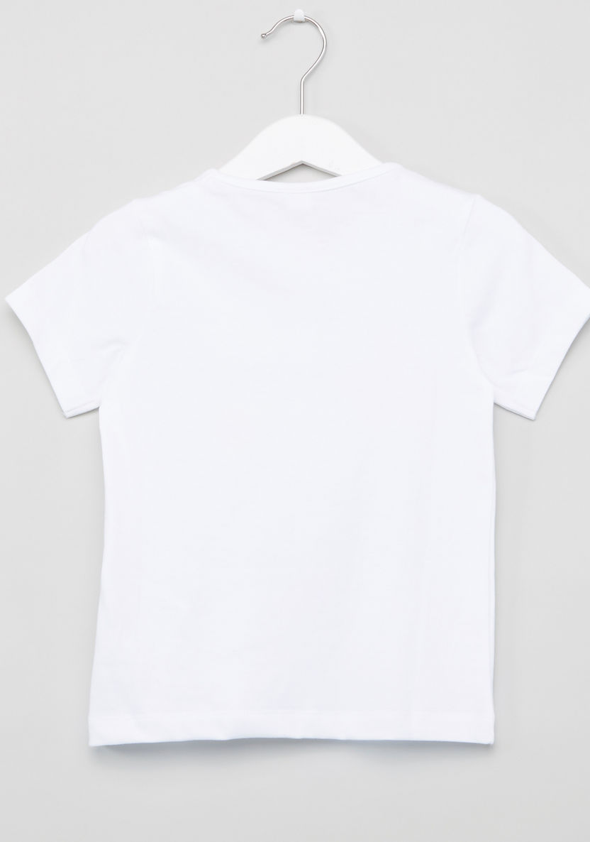 Juniors Printed Short Sleeves T-shirt and Pyjamas - Set of 2-Clothes Sets-image-8