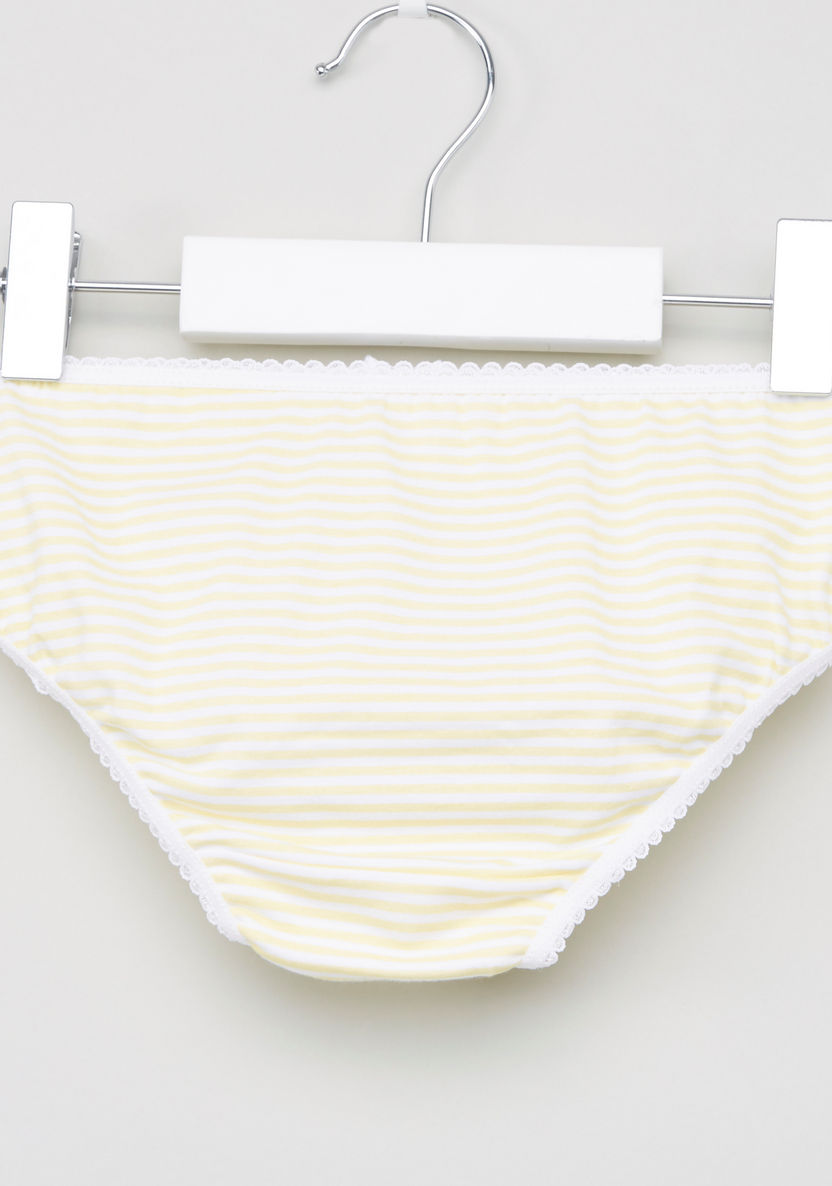 Juniors Printed Cotton Briefs - Set of 5-Panties-image-3