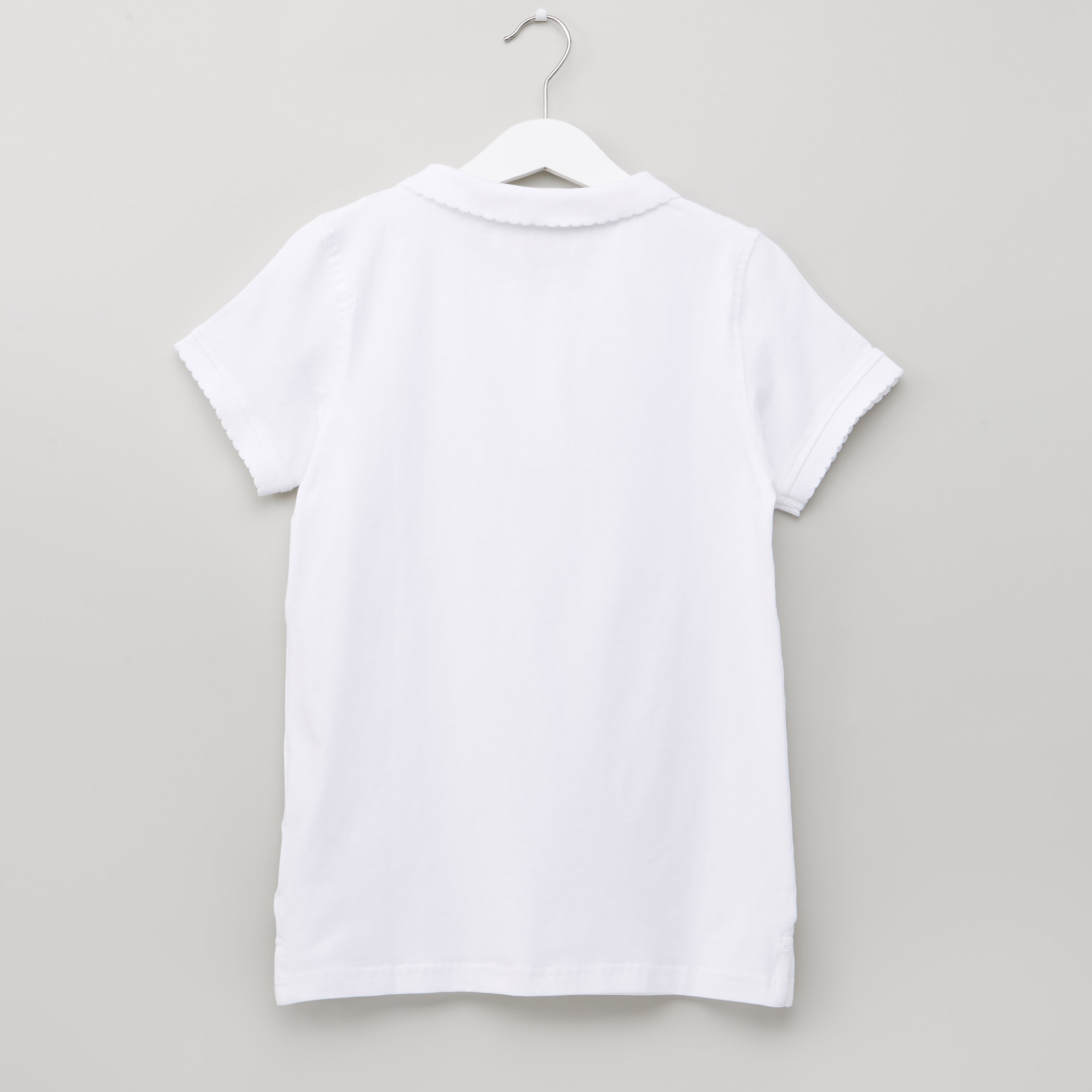 Juniors Polo Neck Short Sleeves T-Shirt-girls-clothing-schoolwear-blousesandshirts-image-3