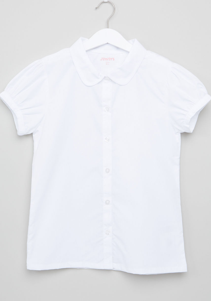 Juniors Short Sleeves Shirt-Blouses-image-0