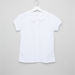 Juniors Lace Detail Short Sleeves Shirt-Blouses-thumbnail-0