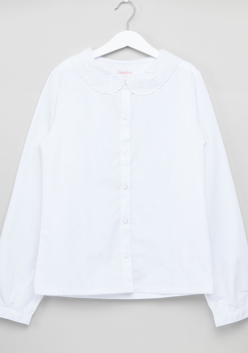 Juniors Long Sleeves Shirt-Blouses-image-0