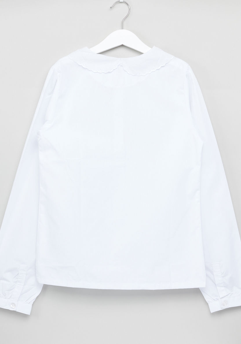 Juniors Long Sleeves Shirt-Blouses-image-2