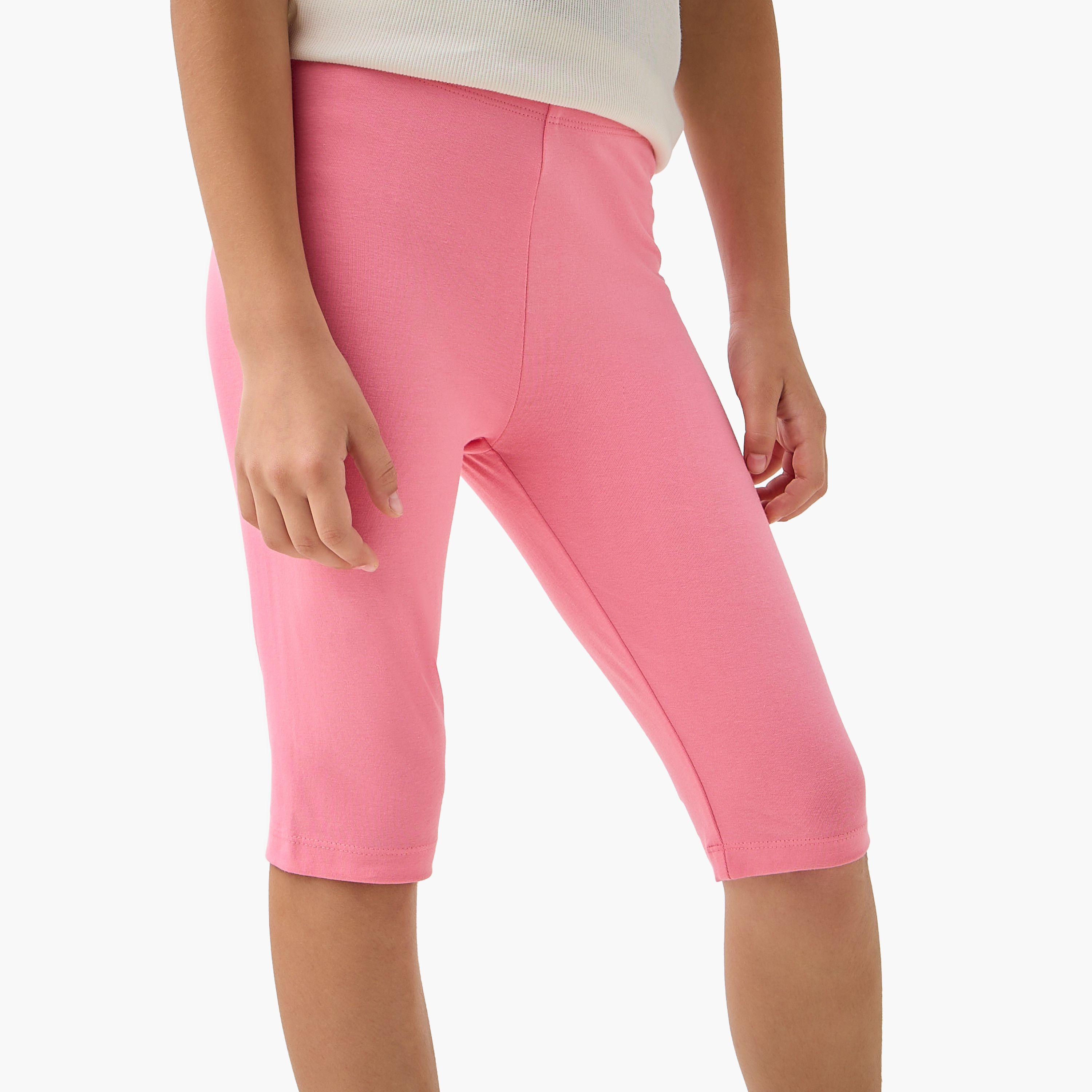 Juniors Elasticised Waistband Shorts-girls-clothing-bottoms-shorts-image-1