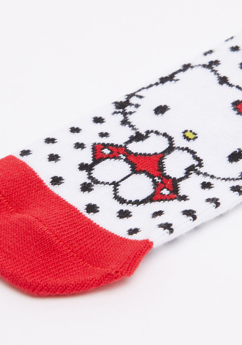 Giggles Hello Kitty Printed Ankle Socks - Set of 3-Socks-image-2