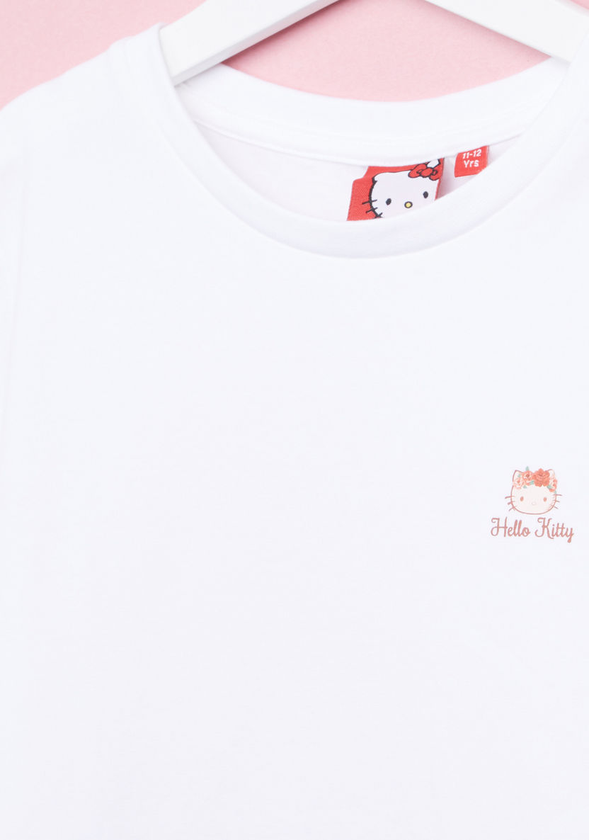 Hello Kitty Crew Neck Short Sleeves T-shirt-T Shirts-image-1