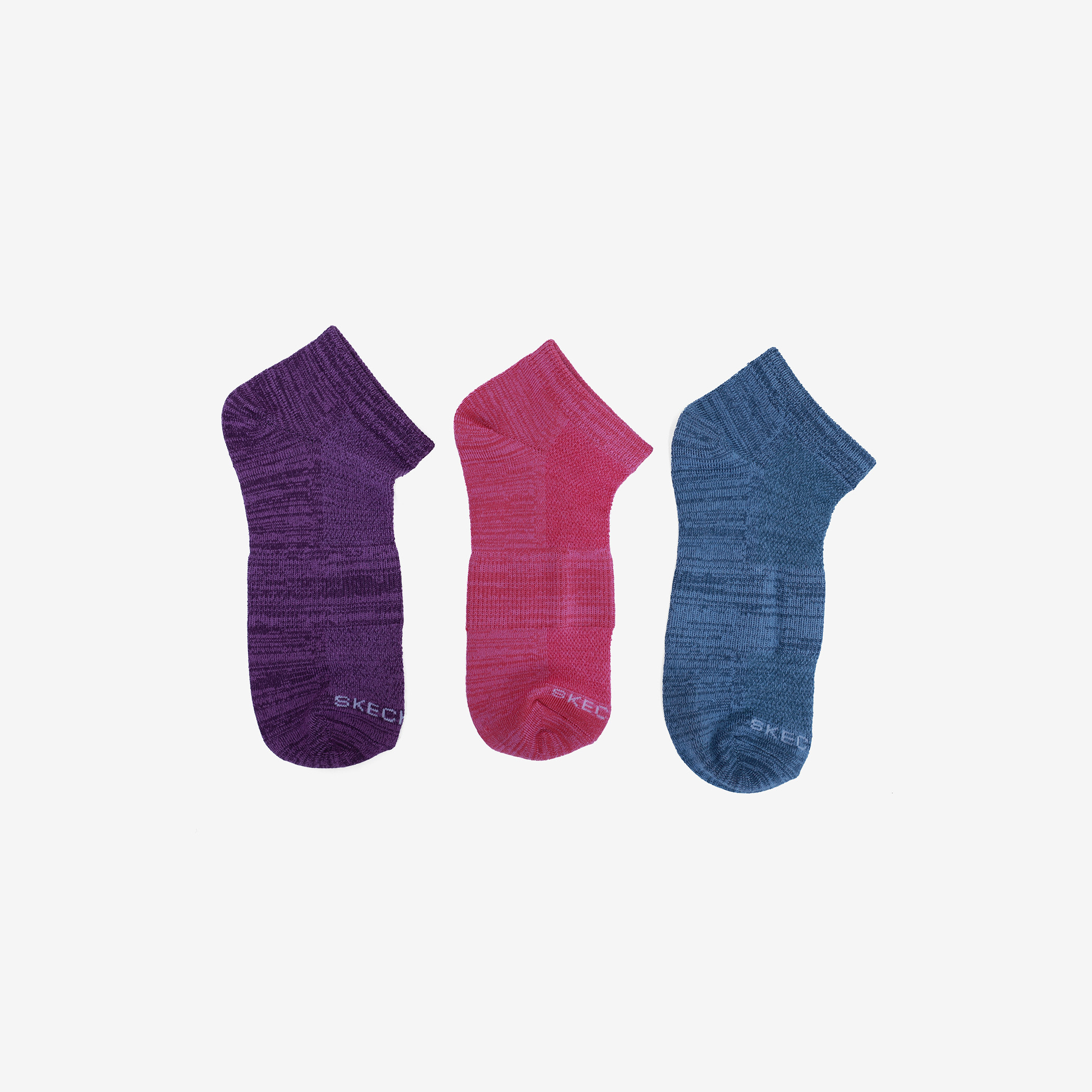 Skechers Non Terry Low Cut Socks - Set of 3-women-socksandstockings-image-1