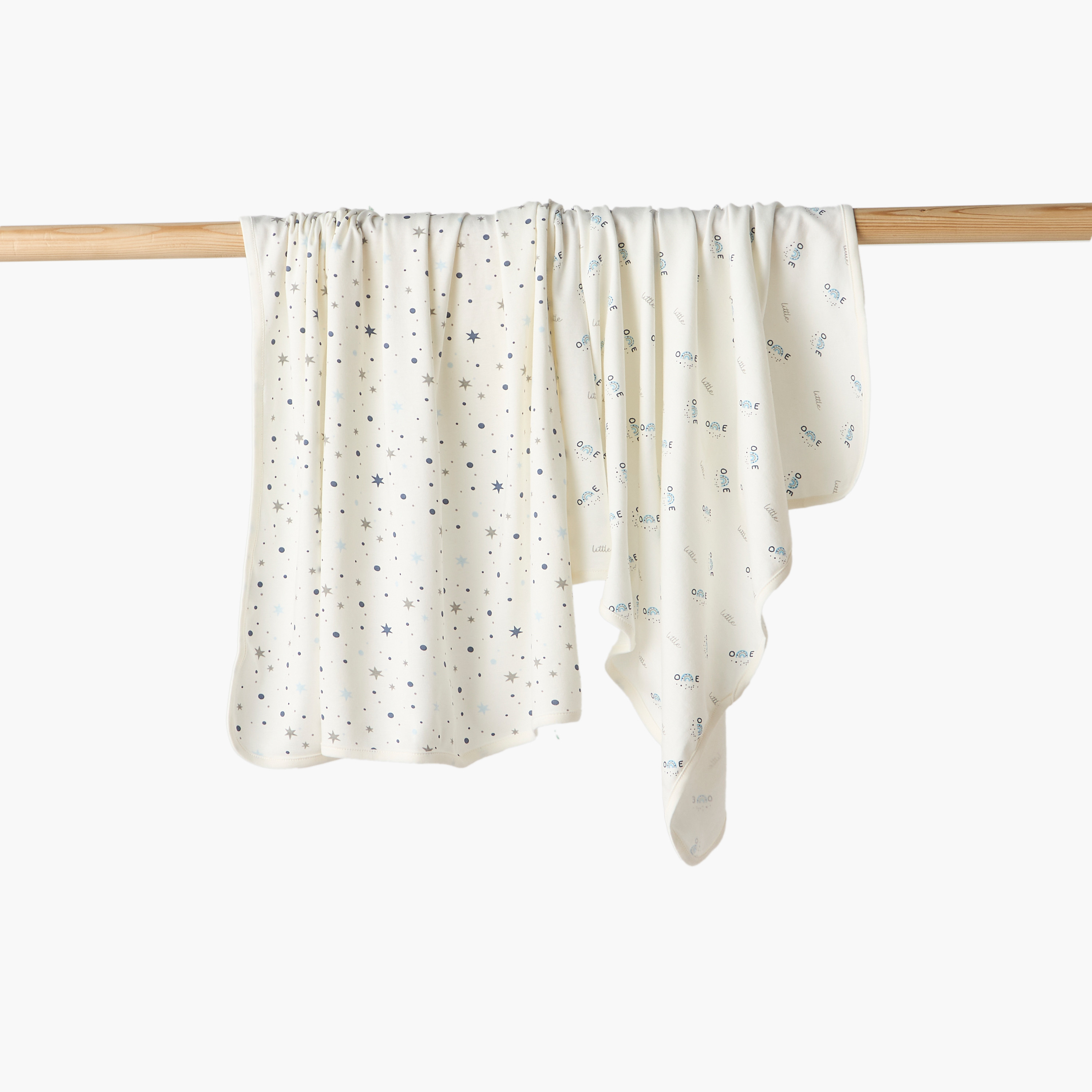 Pack of 2 Juniors Receiving Blanket with Assorted Prints-baby-nursery-blanketsandswaddles-receivingblankets-image-1