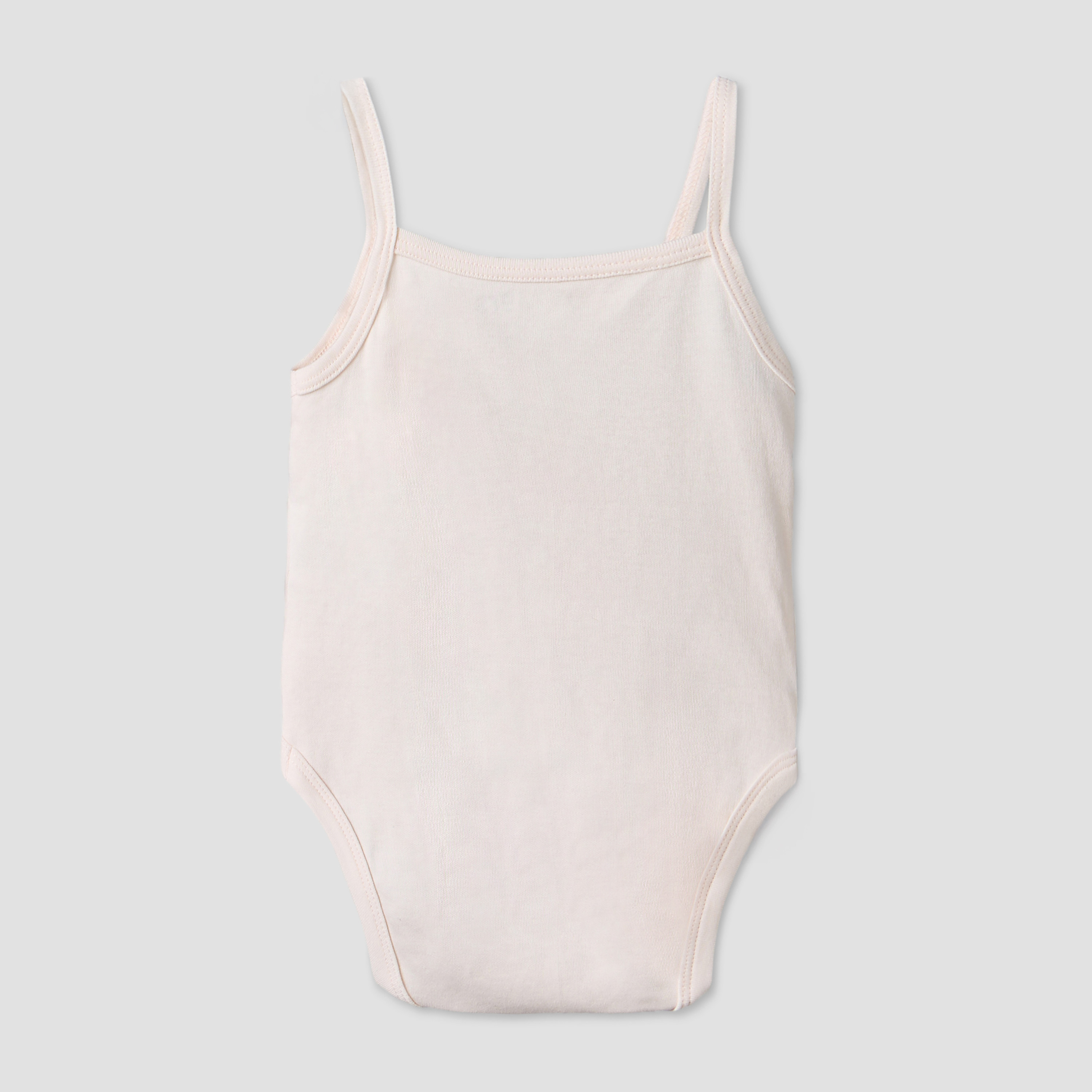 Pack of 3 Juniors Cotton Square Neck Sleeveless Bodysuit with Bunny Print-baby-girls-clothing-bodysuits-image-3