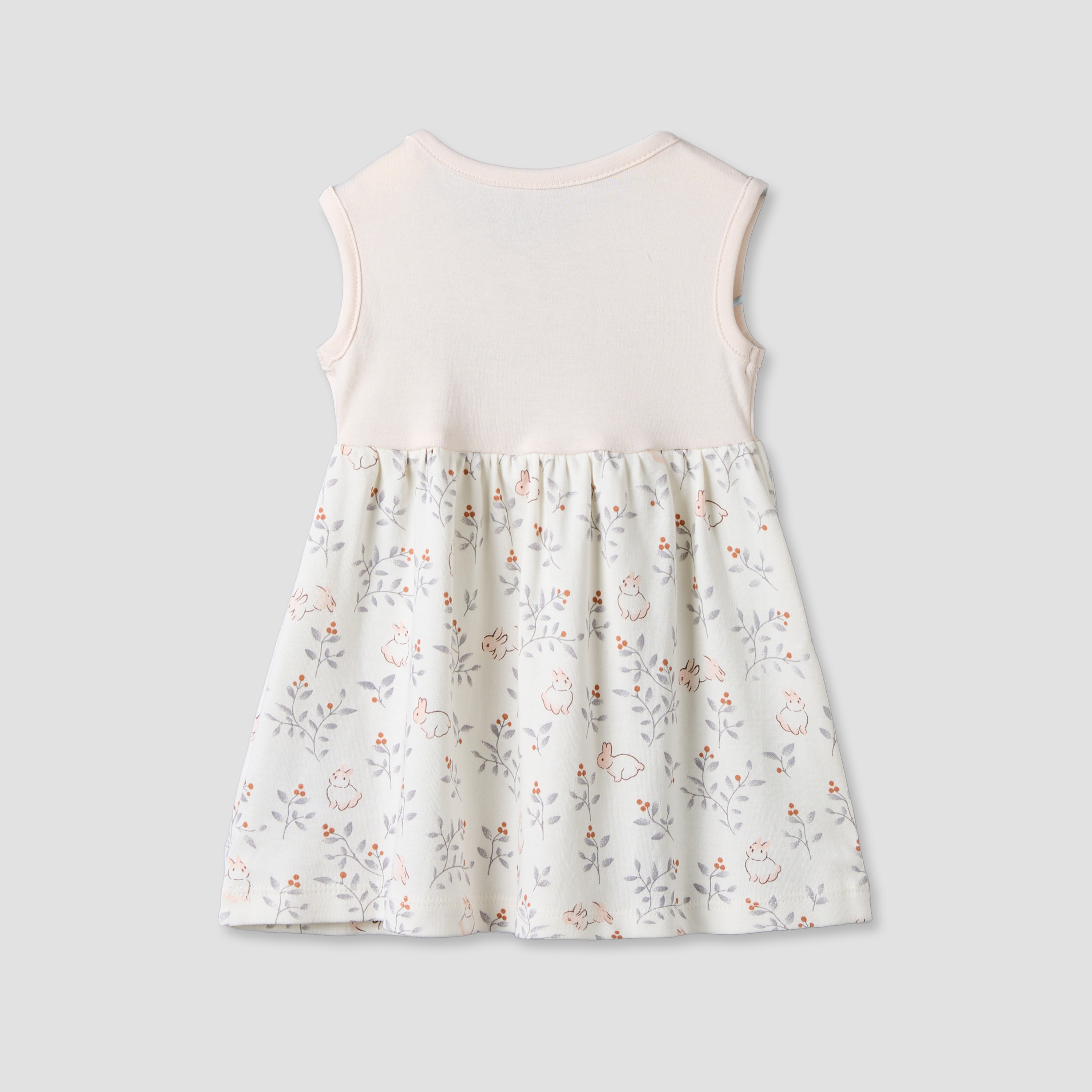 فساتين طول الركبة بطبعات أرنب وياقة مستديرة من جونيورز - عبوة من قطعتين-baby-girls-clothing-dressesandjumpsuits-image-3