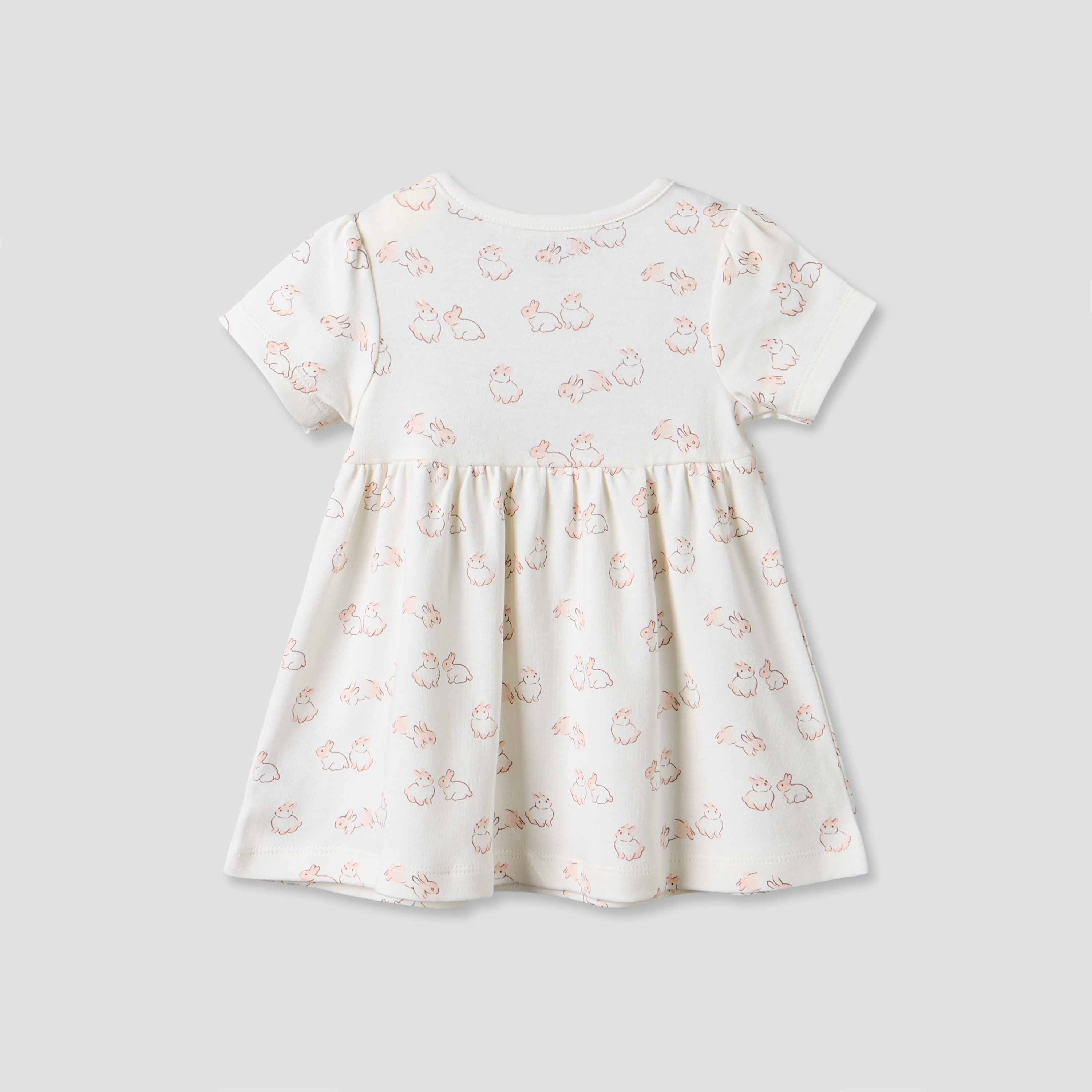 فساتين طول الركبة بطبعات أرنب وياقة مستديرة من جونيورز - عبوة من قطعتين-baby-girls-clothing-dressesandjumpsuits-image-7