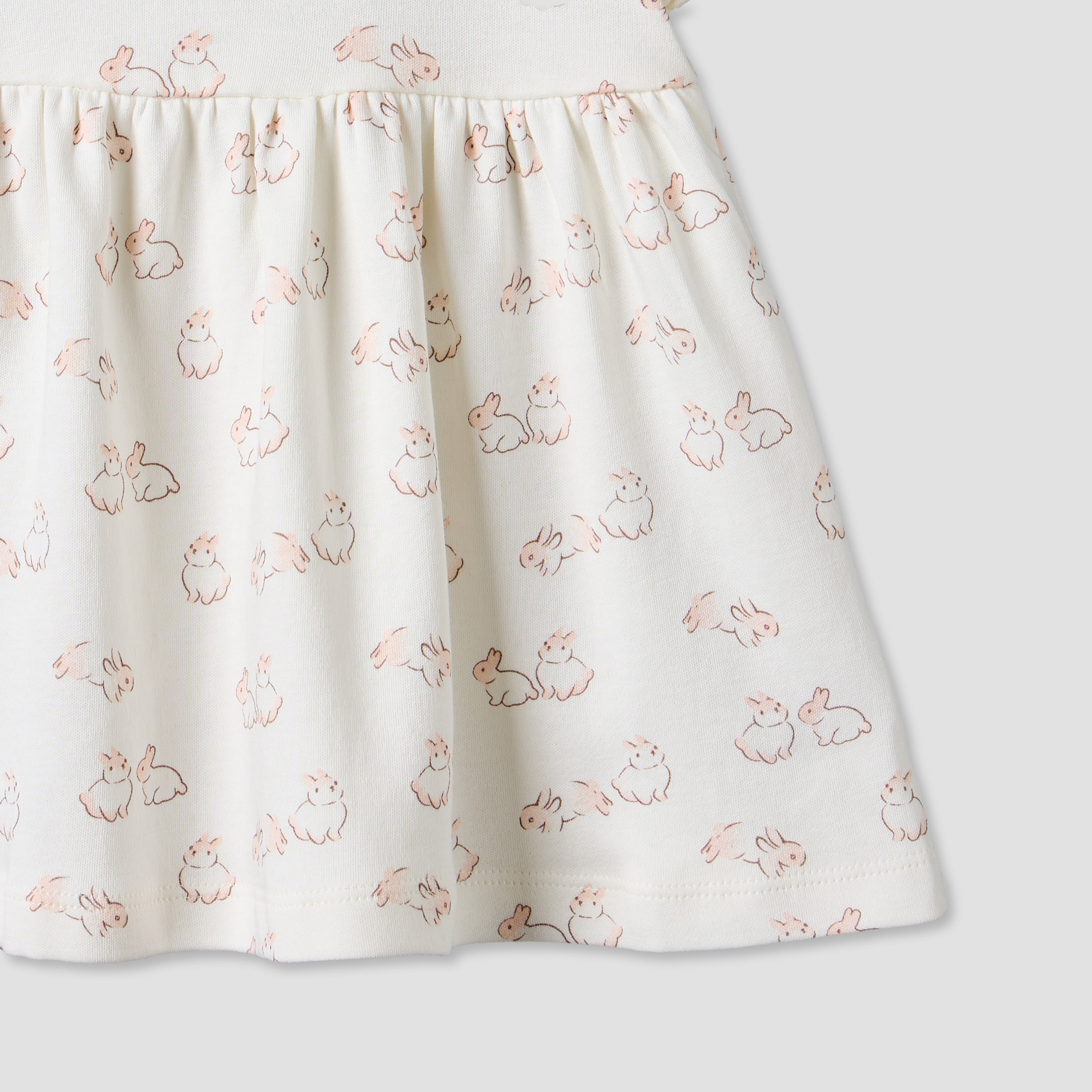 فساتين طول الركبة بطبعات أرنب وياقة مستديرة من جونيورز - عبوة من قطعتين-baby-girls-clothing-dressesandjumpsuits-image-9