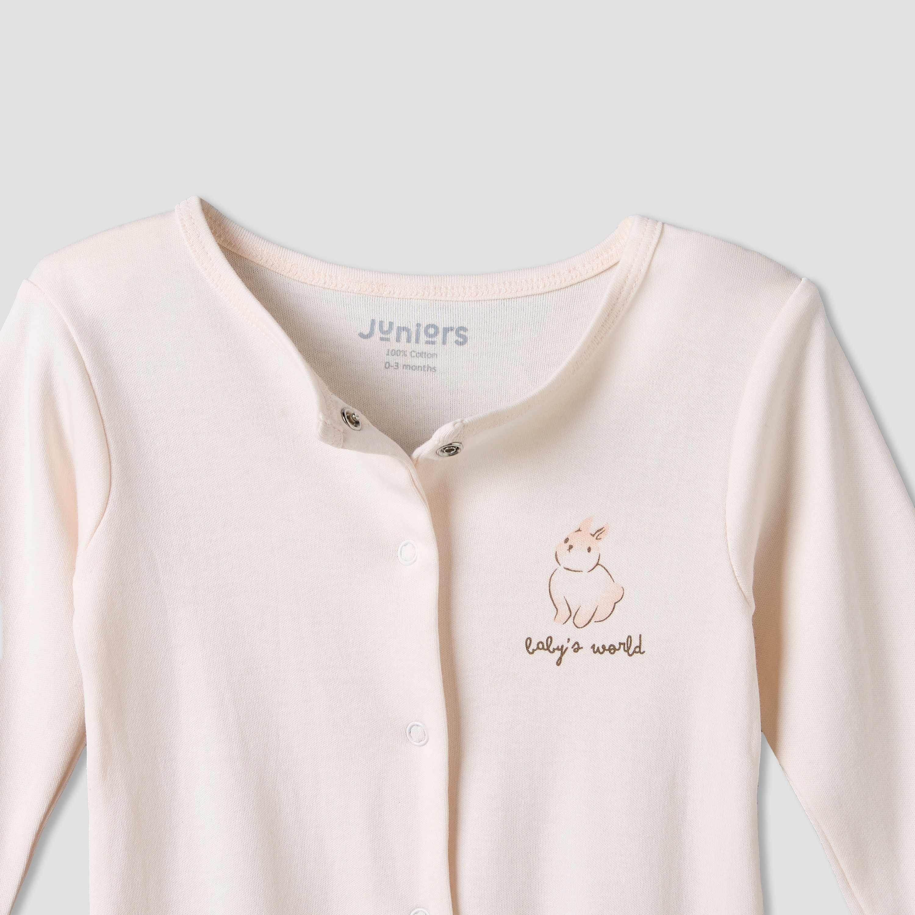 Set of 2 Juniors Round Neck Sleepsuit with Romper-baby-girls-clothing-nightwear-sleepsuits-image-5