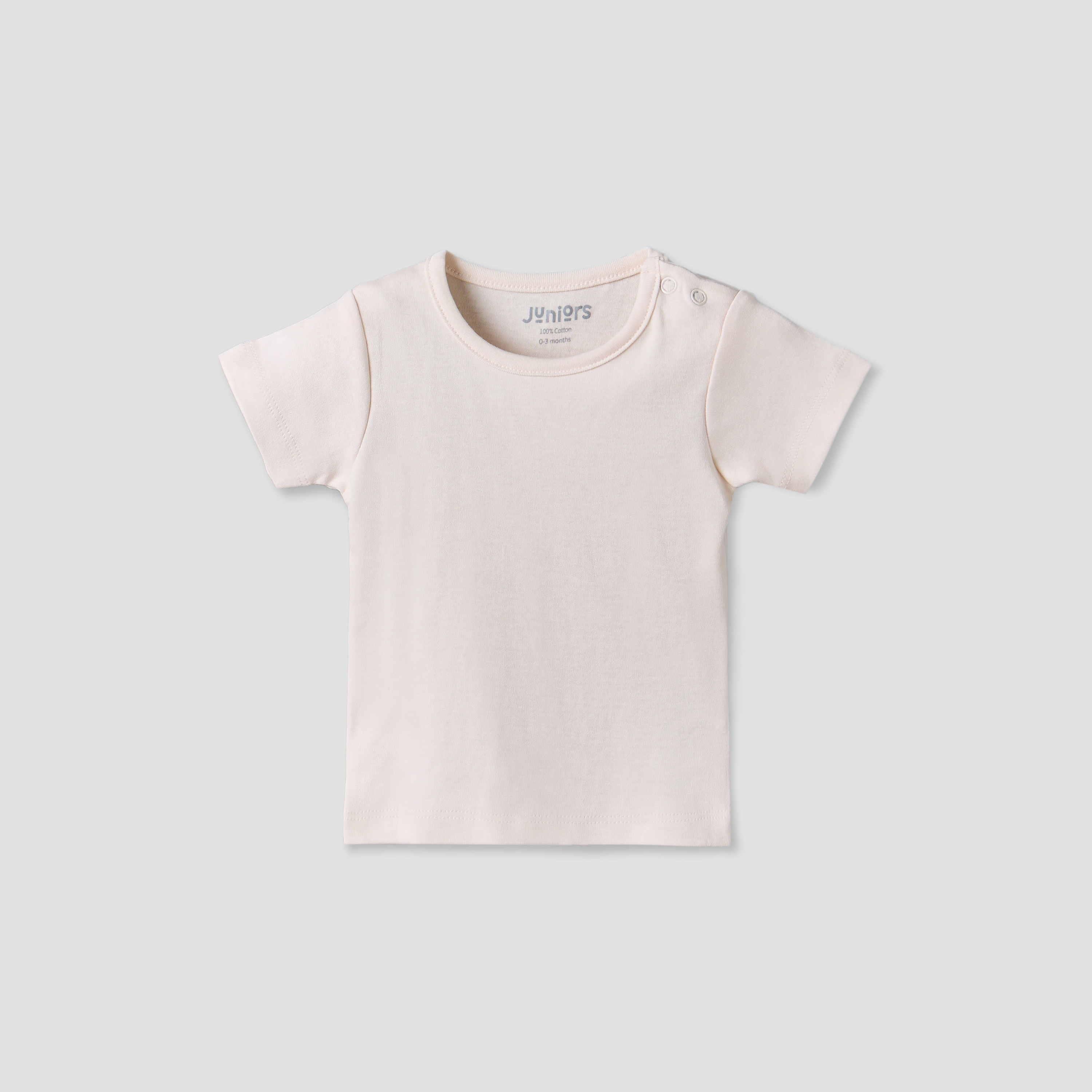 Juniors Round Neck Short Sleeves T-shirt and Dungaree Set with Bunny Print-baby-girls-clothing-setsandcoords-image-3