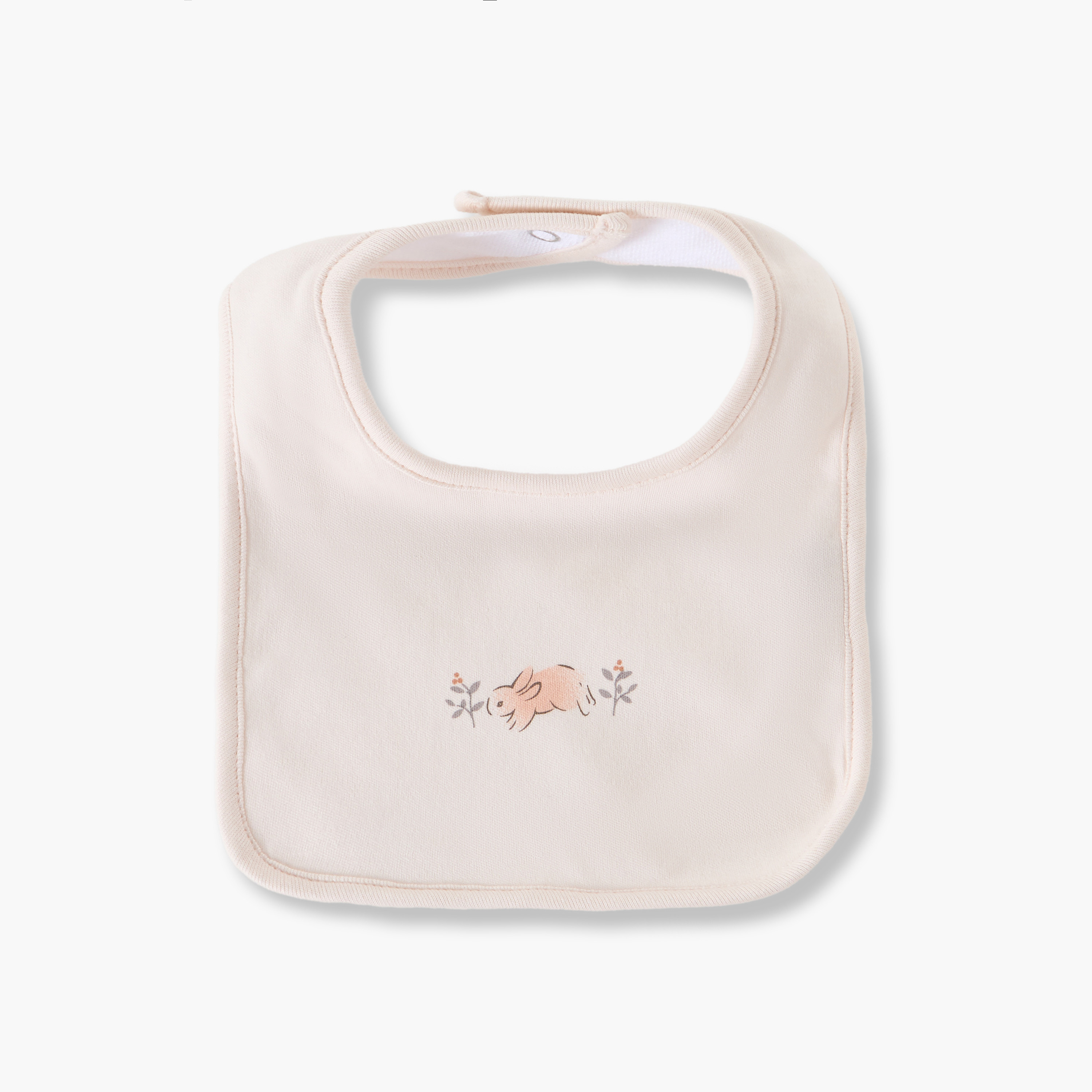 Pack of 2 Juniors Baby Bib with Bunny Print-baby-feeding-bibs-image-2