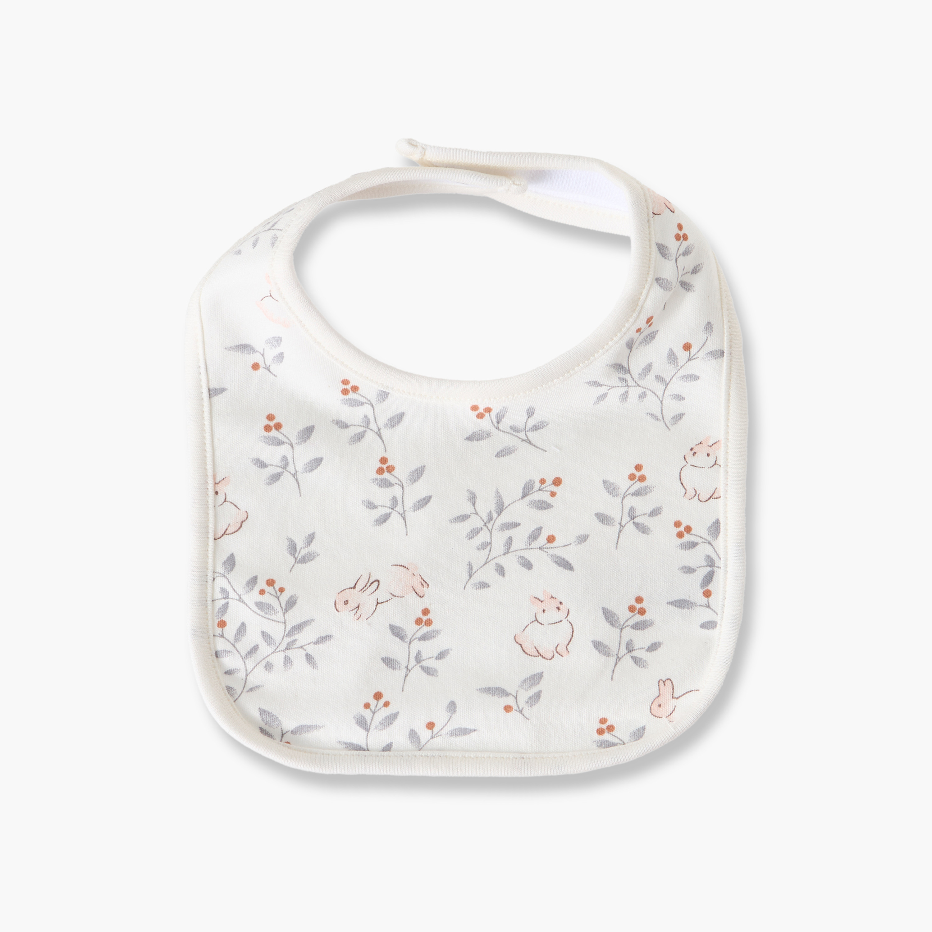 Pack of 2 Juniors Baby Bib with Bunny Print-baby-feeding-bibs-image-3