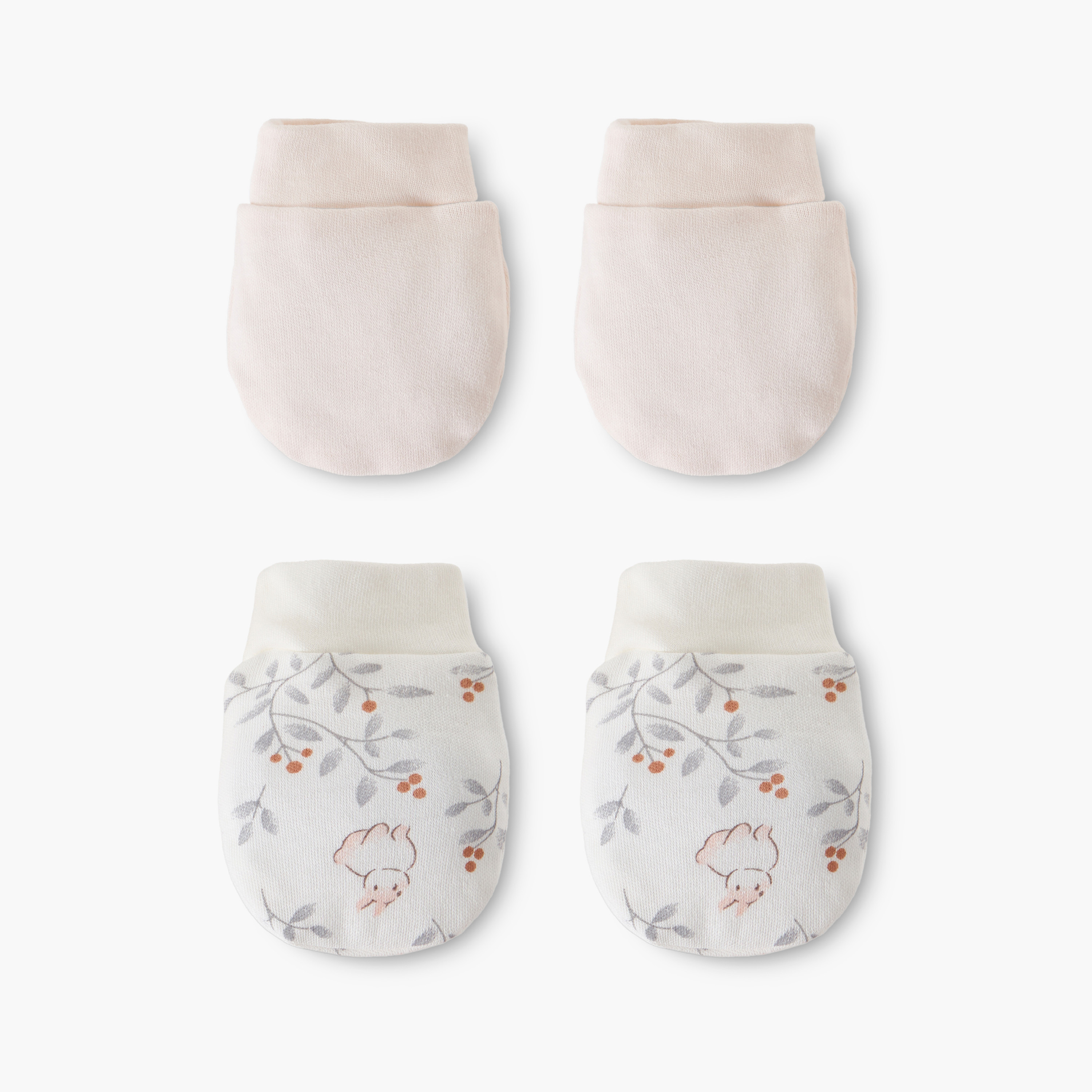 Pack of 2 Juniors Mittens with Assorted Print-baby-girls-accessories-mittens-image-1