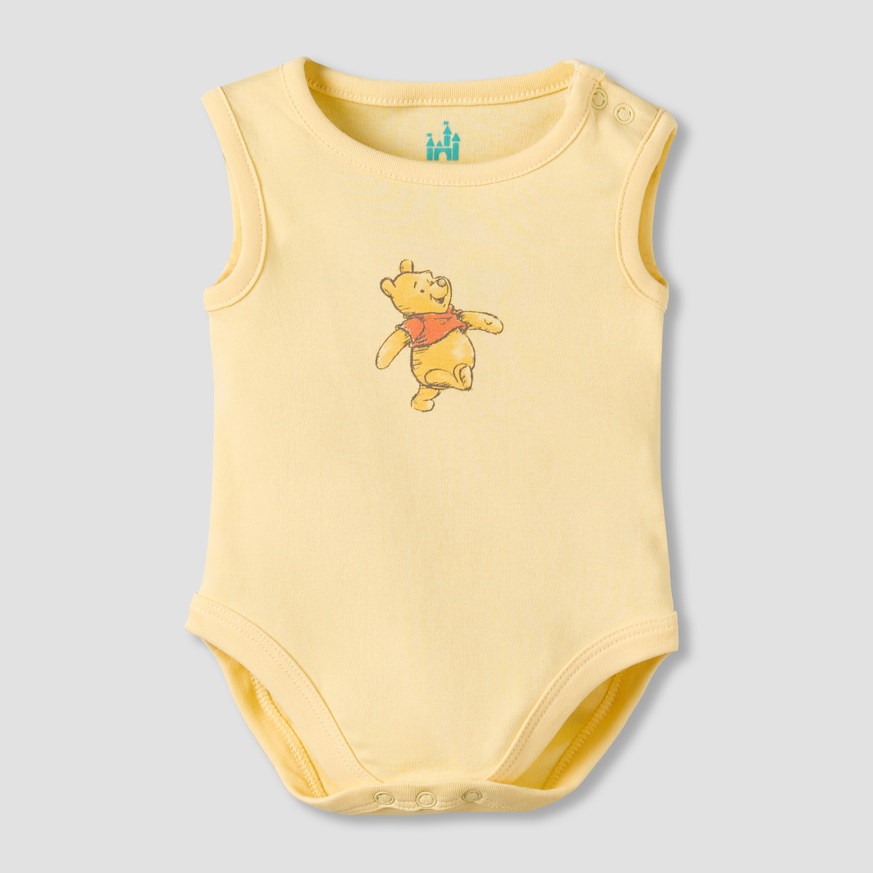 Pack of 3 Disney Round Neck Sleeveless Bodysuit with Winnie the Pooh Print-baby-boys-clothing-bodysuits-image-5