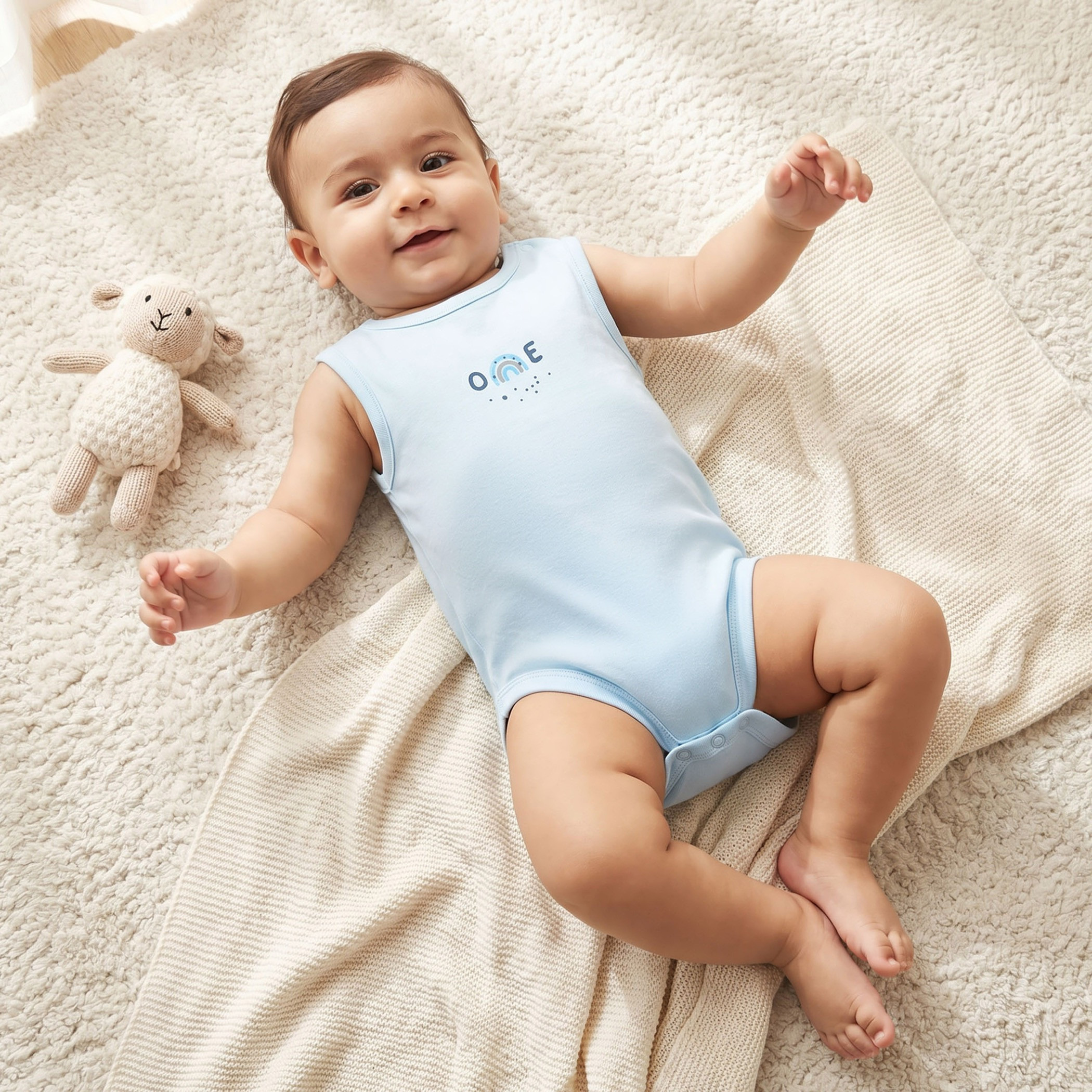 طقم بودي سوت دون أكمام برقبة ضيقة وطبعات لطيفة 3 قطع من جونيورز-baby-boys-clothing-bodysuits-image-2