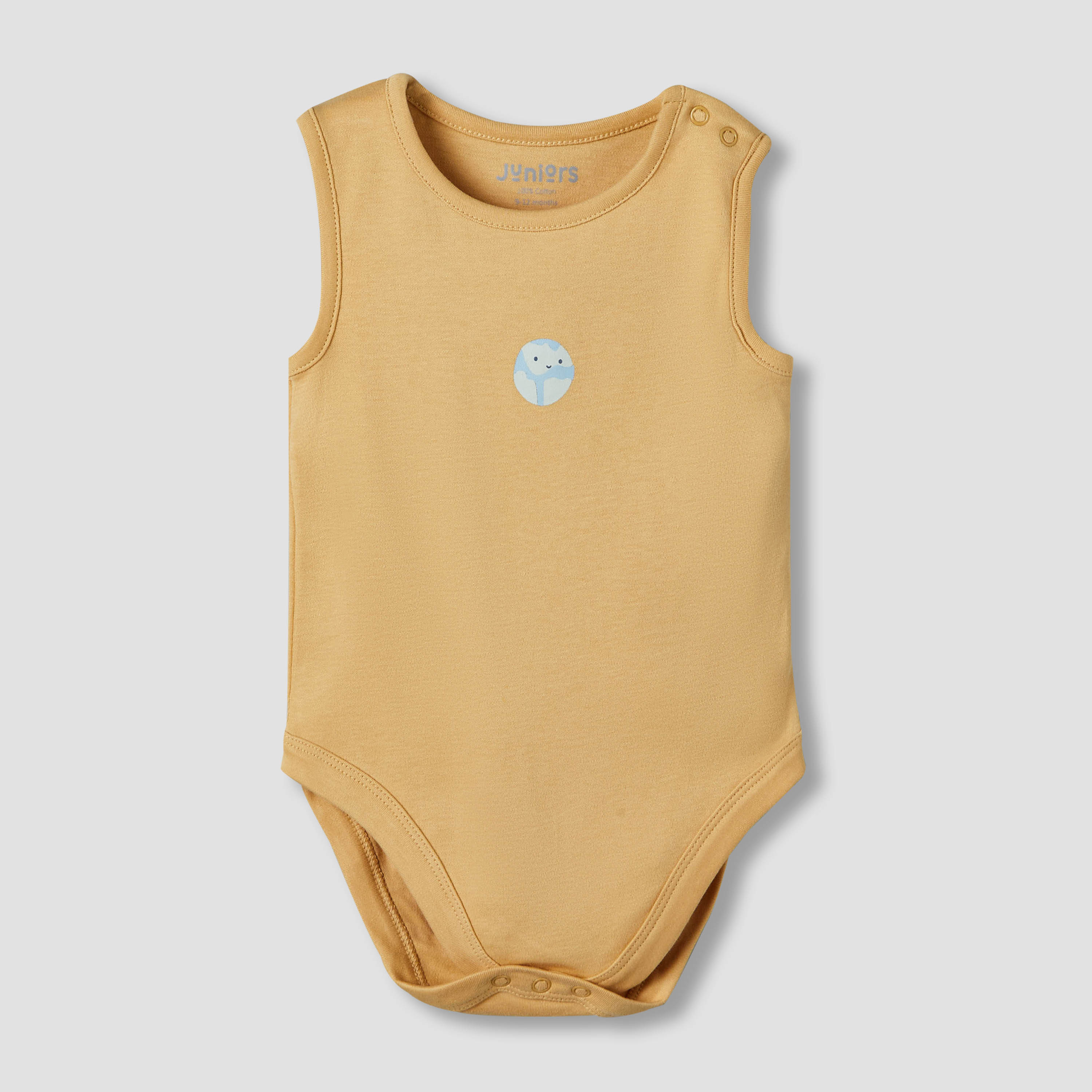 Pack of 3 Juniors Cotton Sleeveless Bodysuit with Space Print-baby-boys-clothing-bodysuits-image-4