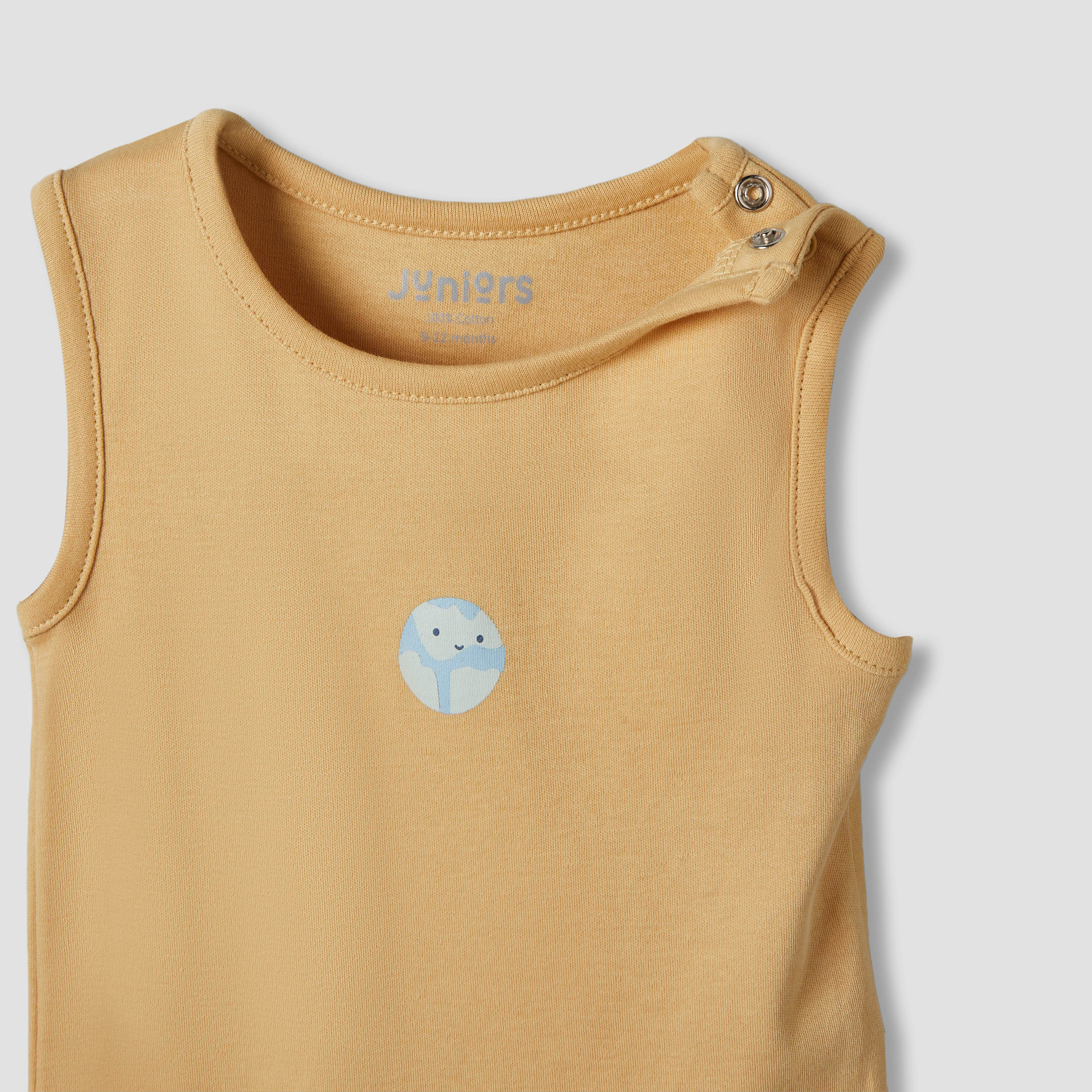 Pack of 3 Juniors Cotton Sleeveless Bodysuit with Space Print-baby-boys-clothing-bodysuits-image-5