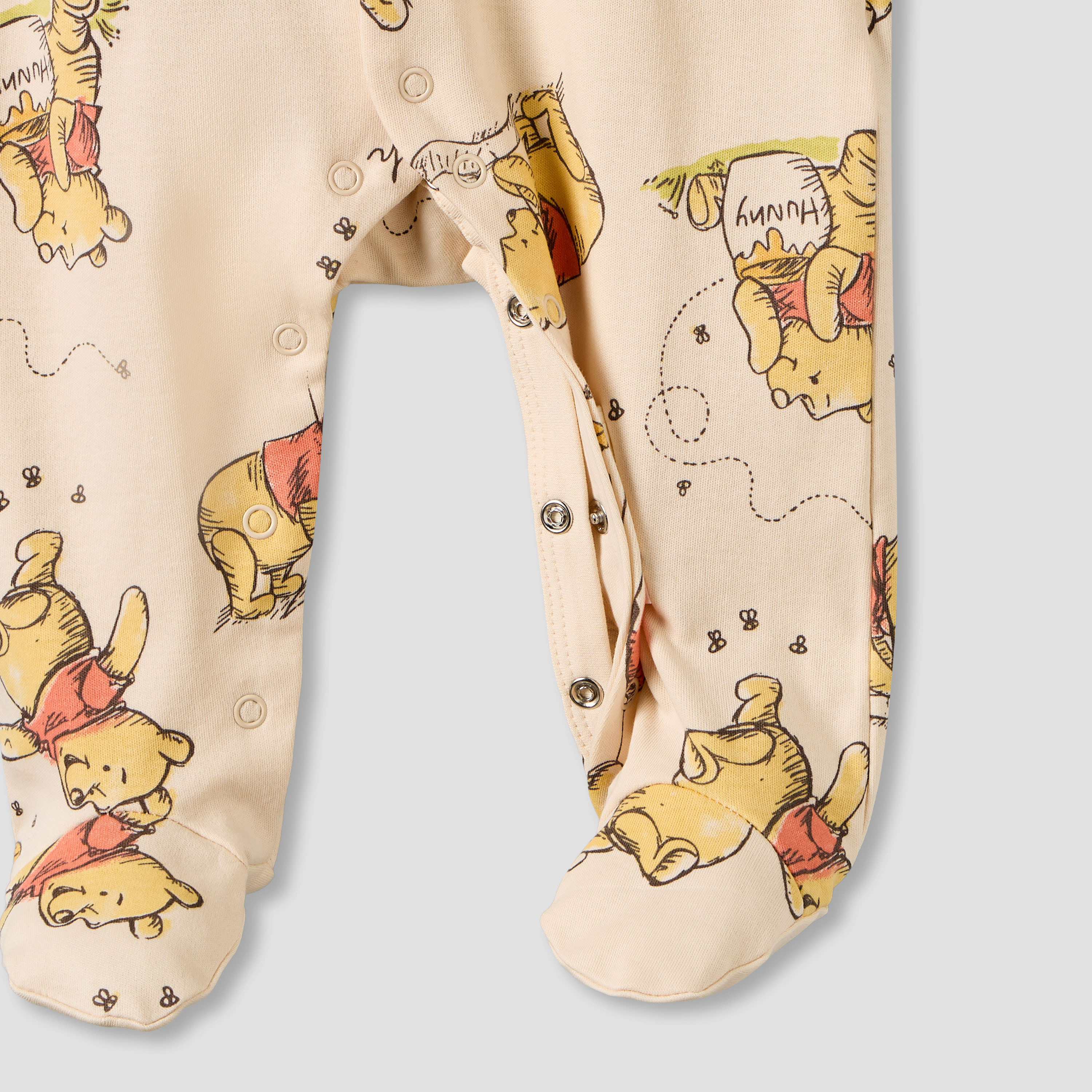 Disney Pack of 2 Cotton Round Neck Long Sleeves Sleepsuit with Winnie the Pooh Print-baby-boys-clothing-nightwear-sleepsuits-image-6