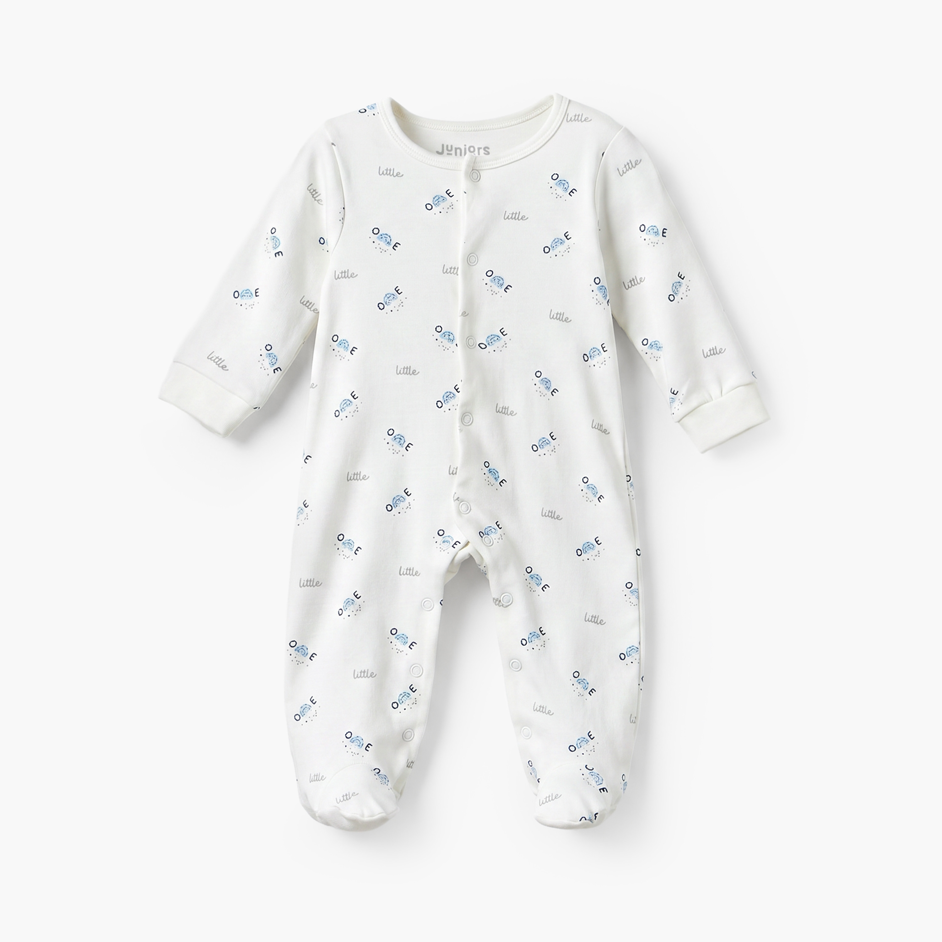 طقم بدلات نوم قطن بياقة ضيقة وأكمام طويلة وأزرار إغلاق كباسة قطعتين من جونيورز-baby-boys-clothing-nightwear-sleepsuits-image-5