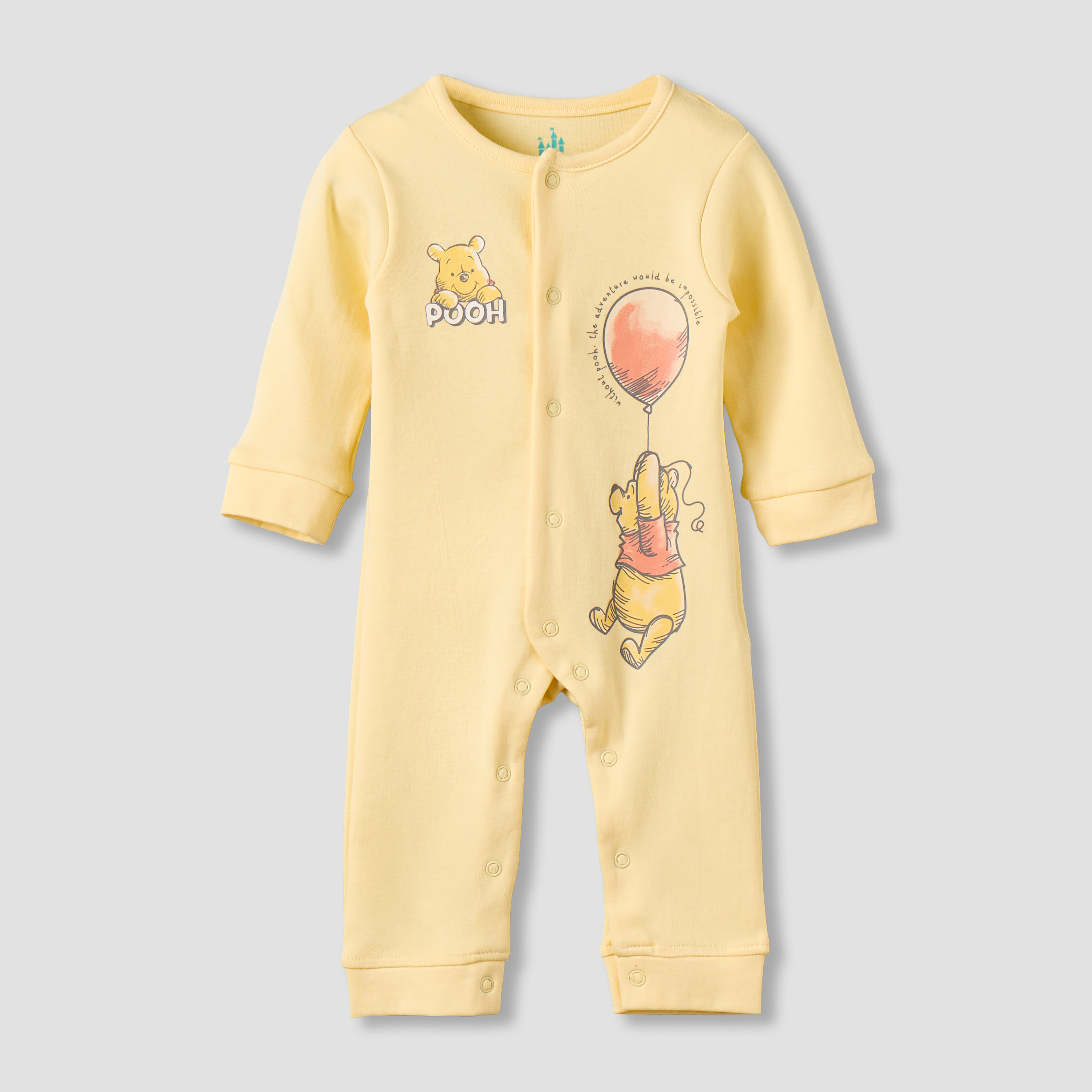 Set of 2 Disney Cotton Round Neck Sleepsuit and Romper with Winnie the Pooh Print-baby-boys-clothing-nightwear-sleepsuits-image-3