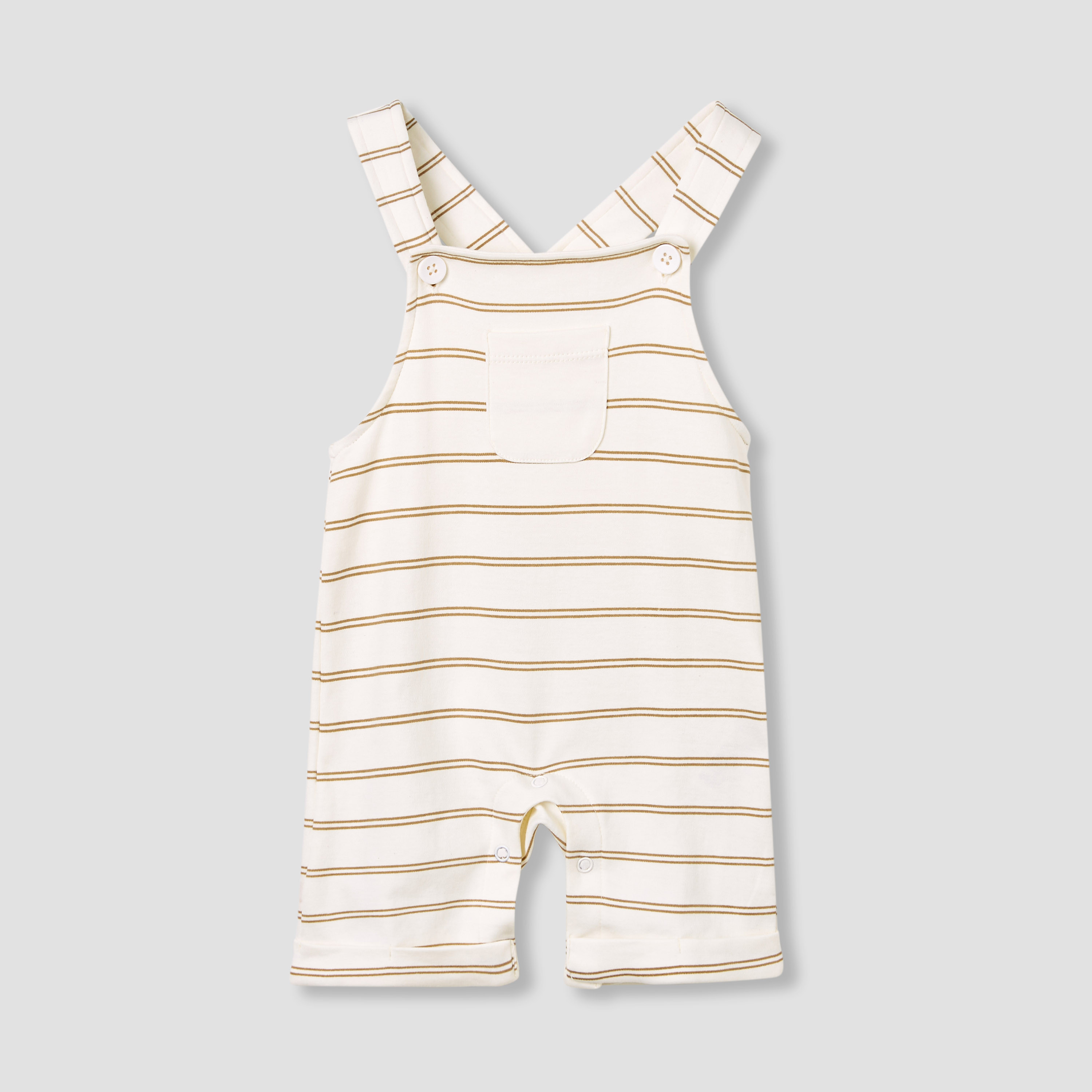 طقم دنغري مخطط وتيشيرت سادة من جونيورز-baby-boys-clothing-rompers-image-5