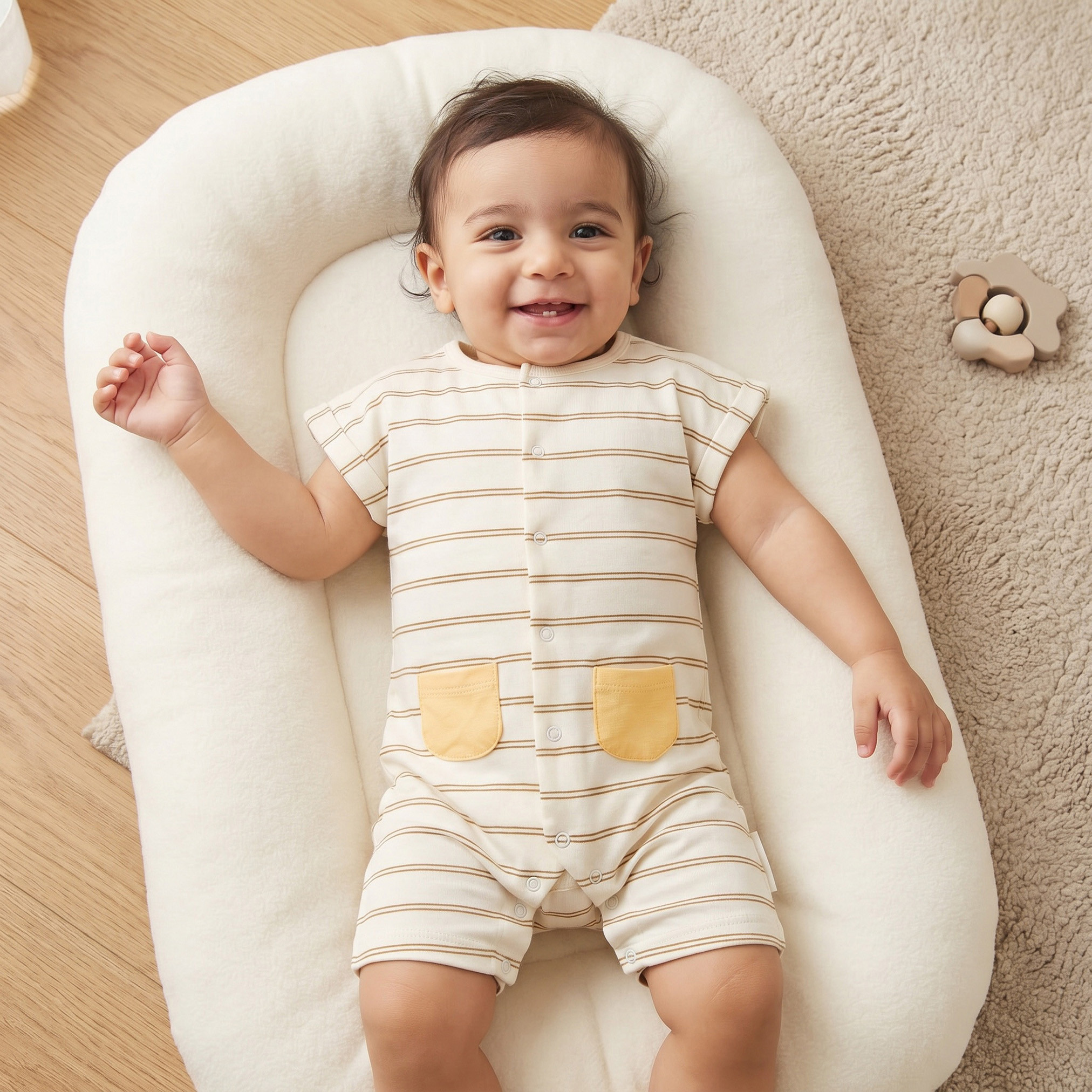 أفرول مخطط بأكمام ممتدة من جونيورز-baby-boys-clothing-rompers-image-1