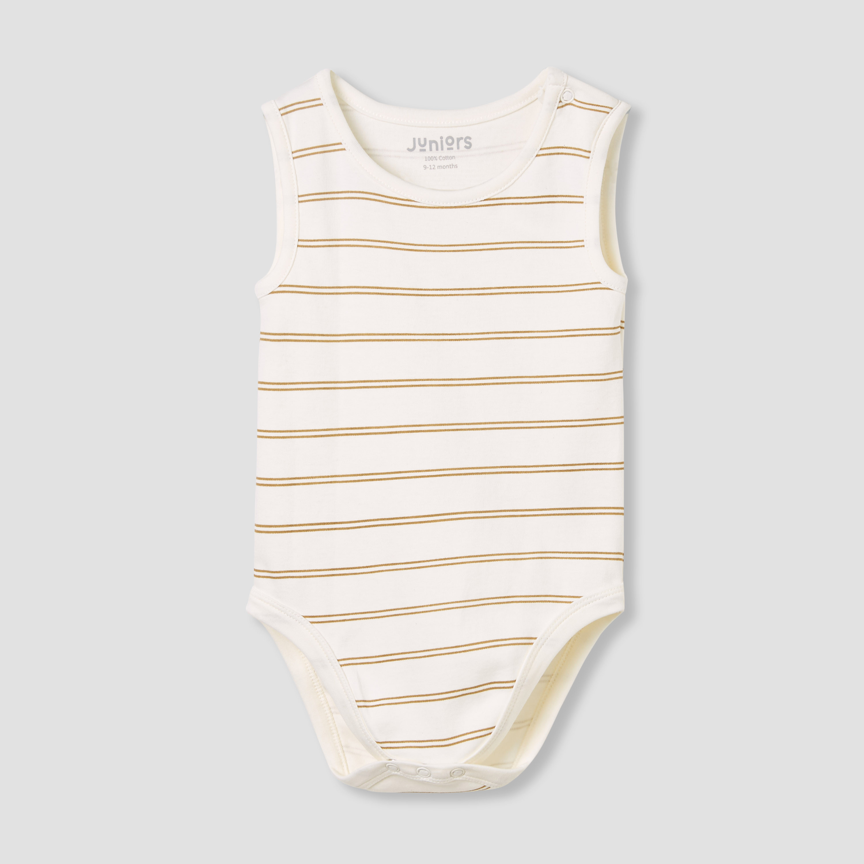 Juniors Printed Sleeveless Bodysuit with Button Closure - Set of 2-baby-boys-clothing-bodysuits-image-4