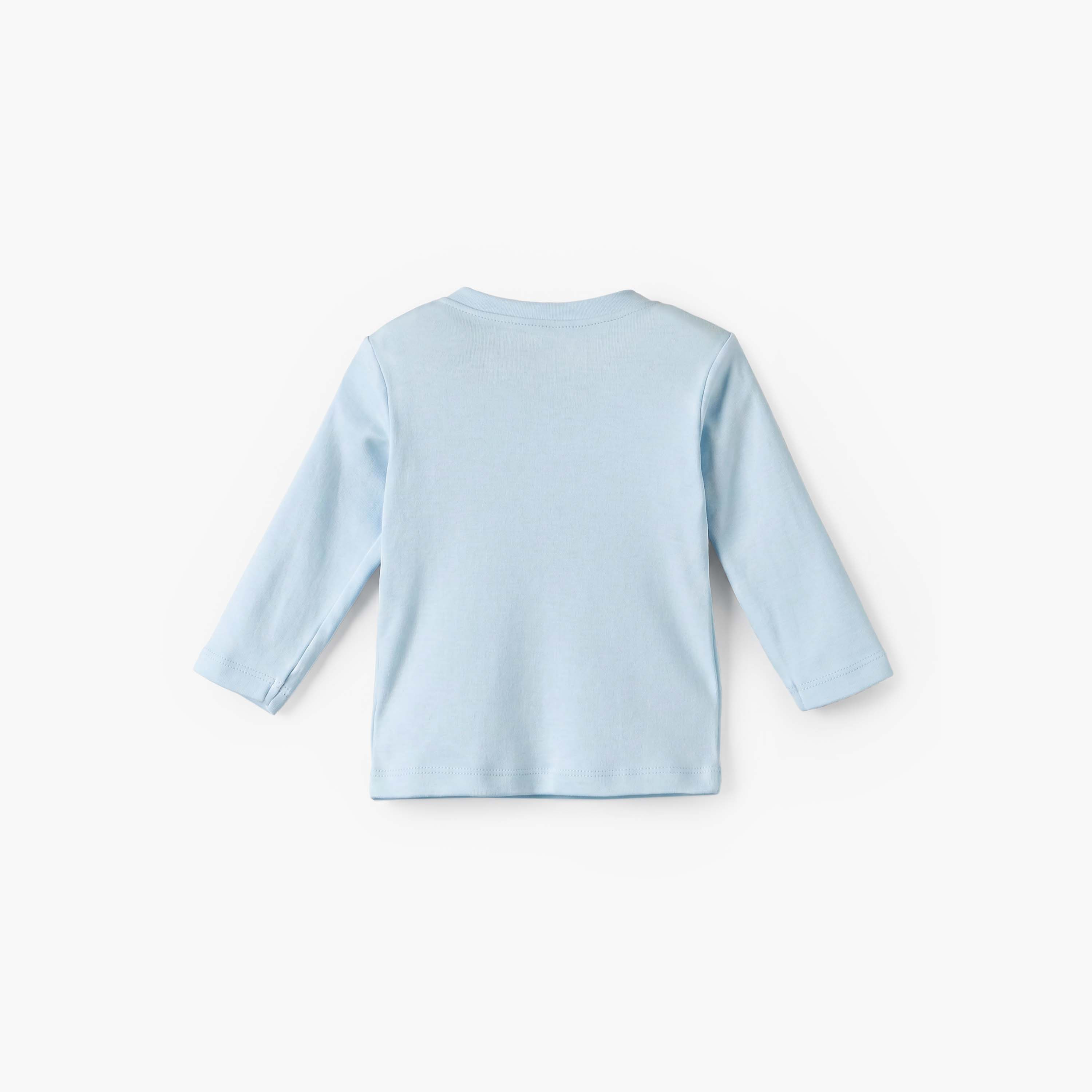 Juniors Cotton Crew Neck Long Sleeves Pyjama Set with Celestial Print-baby-boys-clothing-nightwear-pyjamasets-image-4