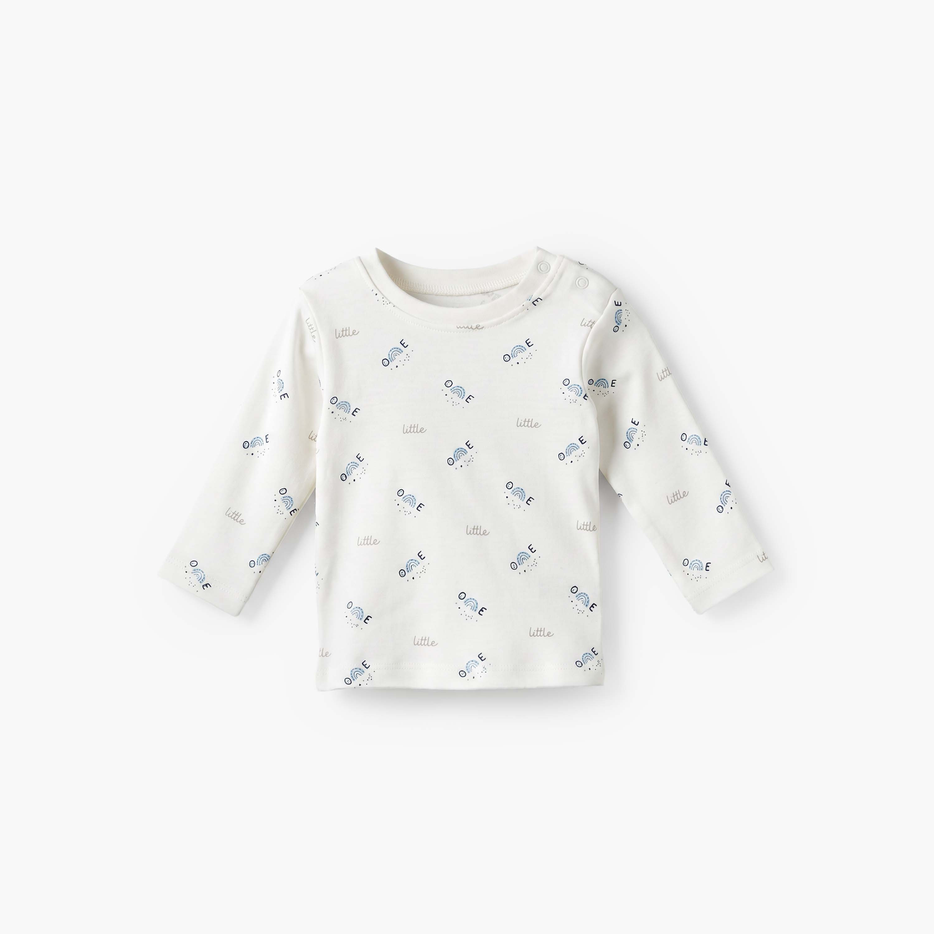 Juniors Cotton Crew Neck Long Sleeves Pyjama Set with Celestial Print-baby-boys-clothing-nightwear-pyjamasets-image-5