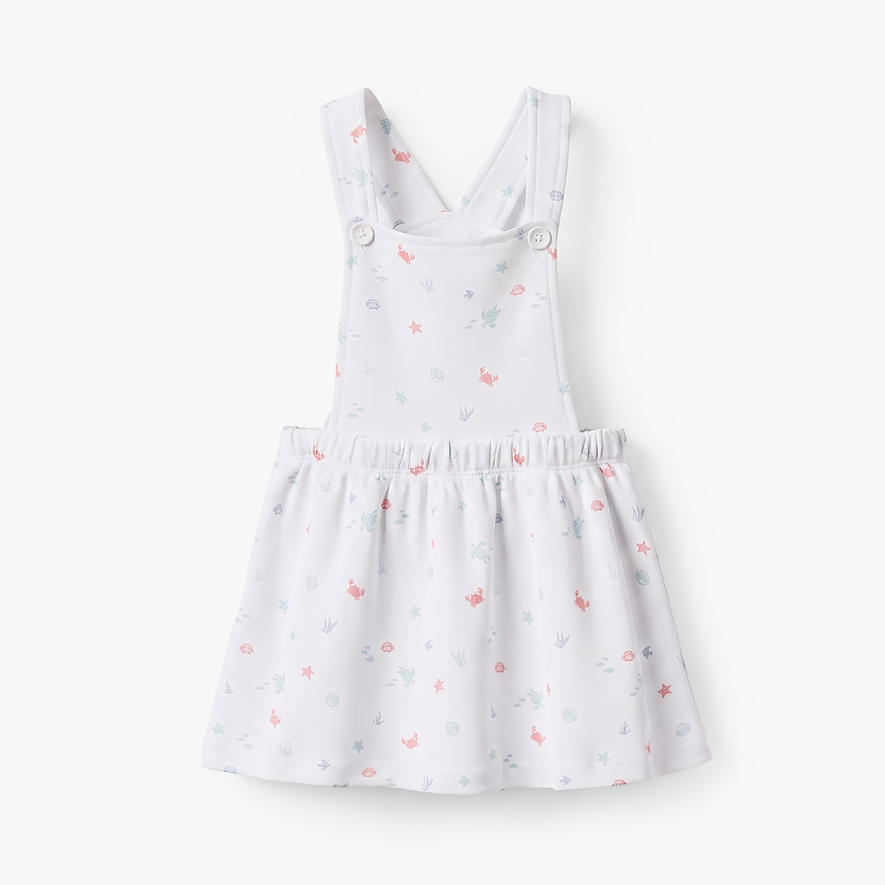 طقم فستان دنغري وبلوزة دون أكمام بياقة ضيقة وطبعات عالم البحار من جونيورز-baby-girls-clothing-setsandcoords-image-5