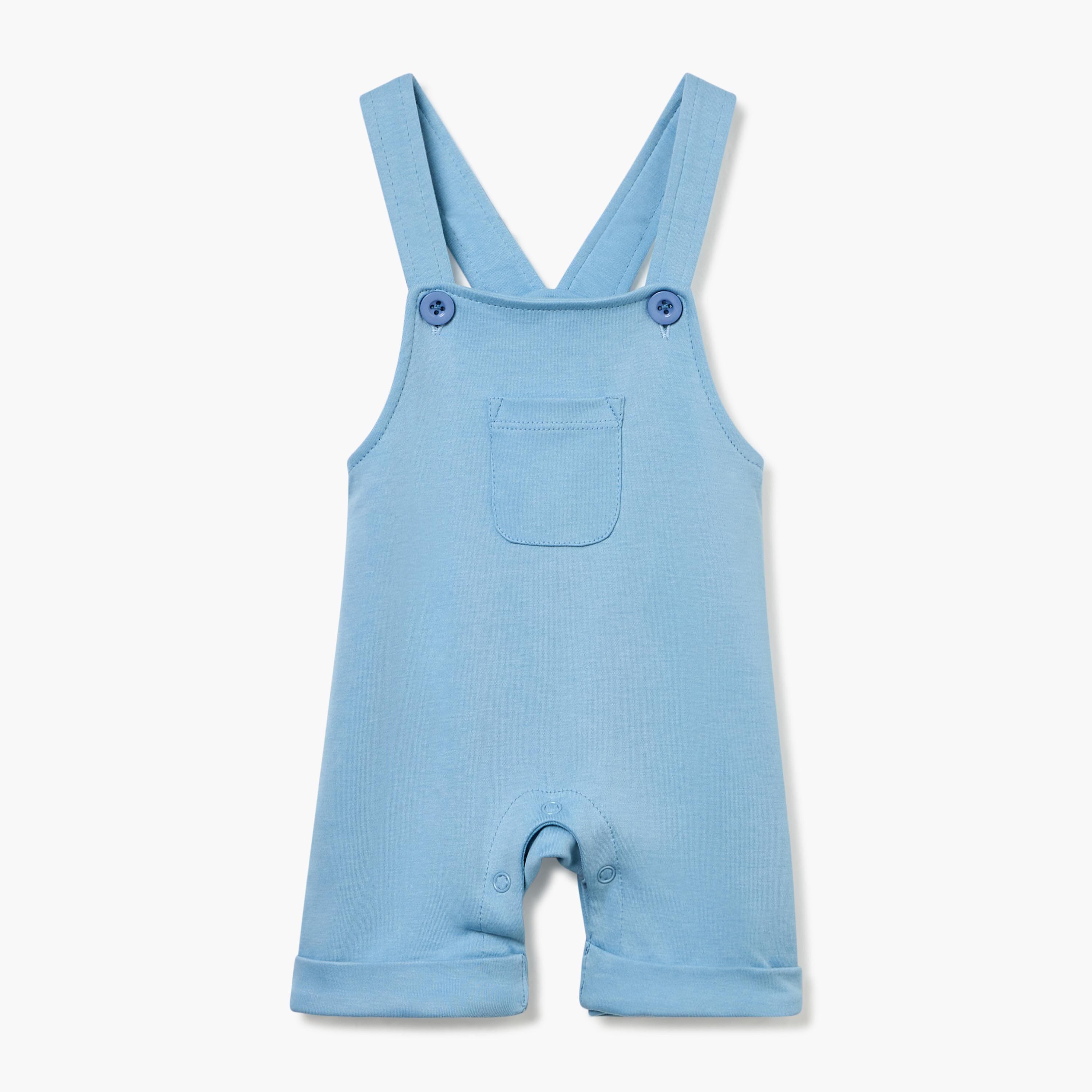 Juniors Striped T-shirt and Dungaree Set-baby-boys-clothing-rompers-image-3