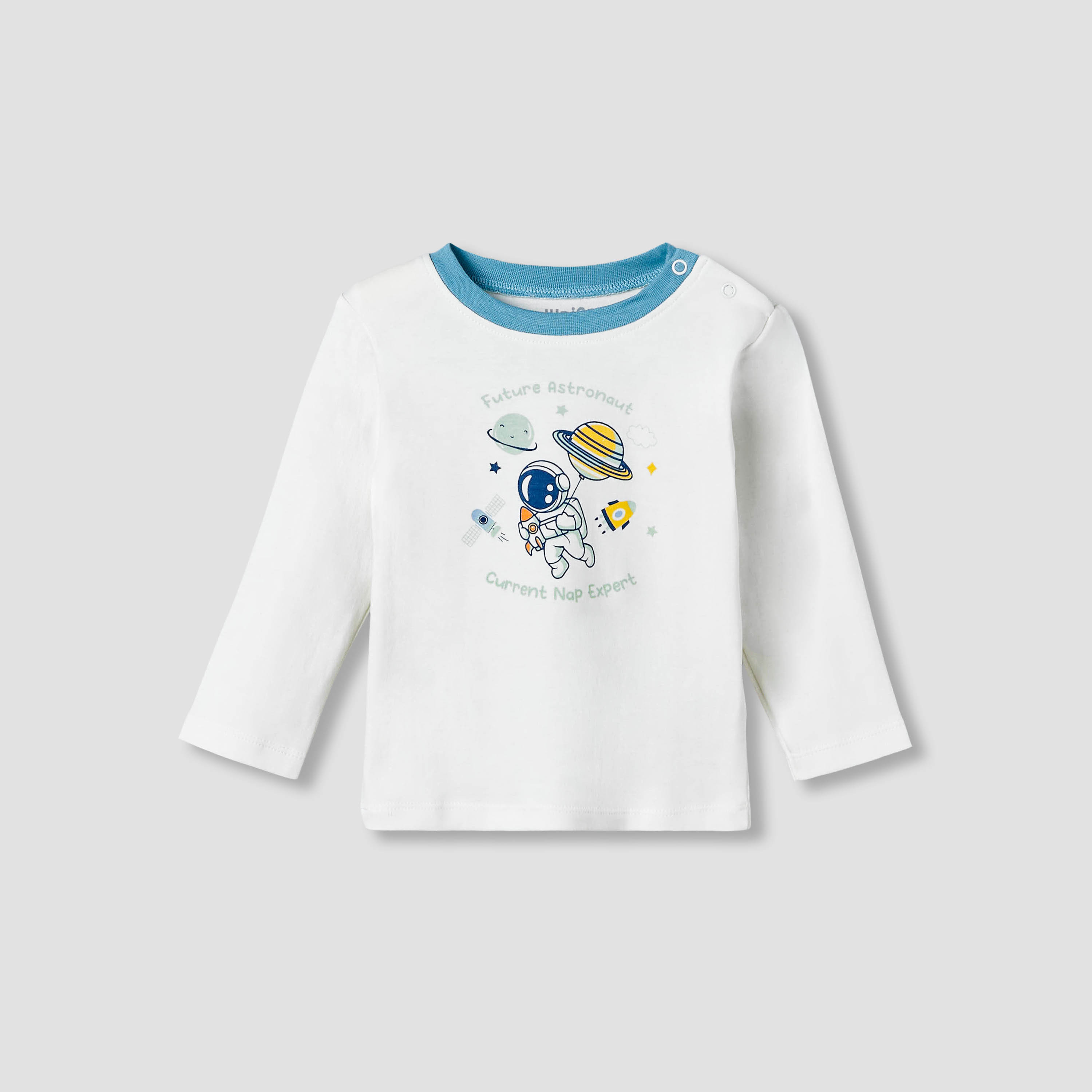 Pack of 2 Juniors Cotton Long Sleeves Pyjama Set with Space Print-baby-boys-clothing-nightwear-pyjamasets-image-3