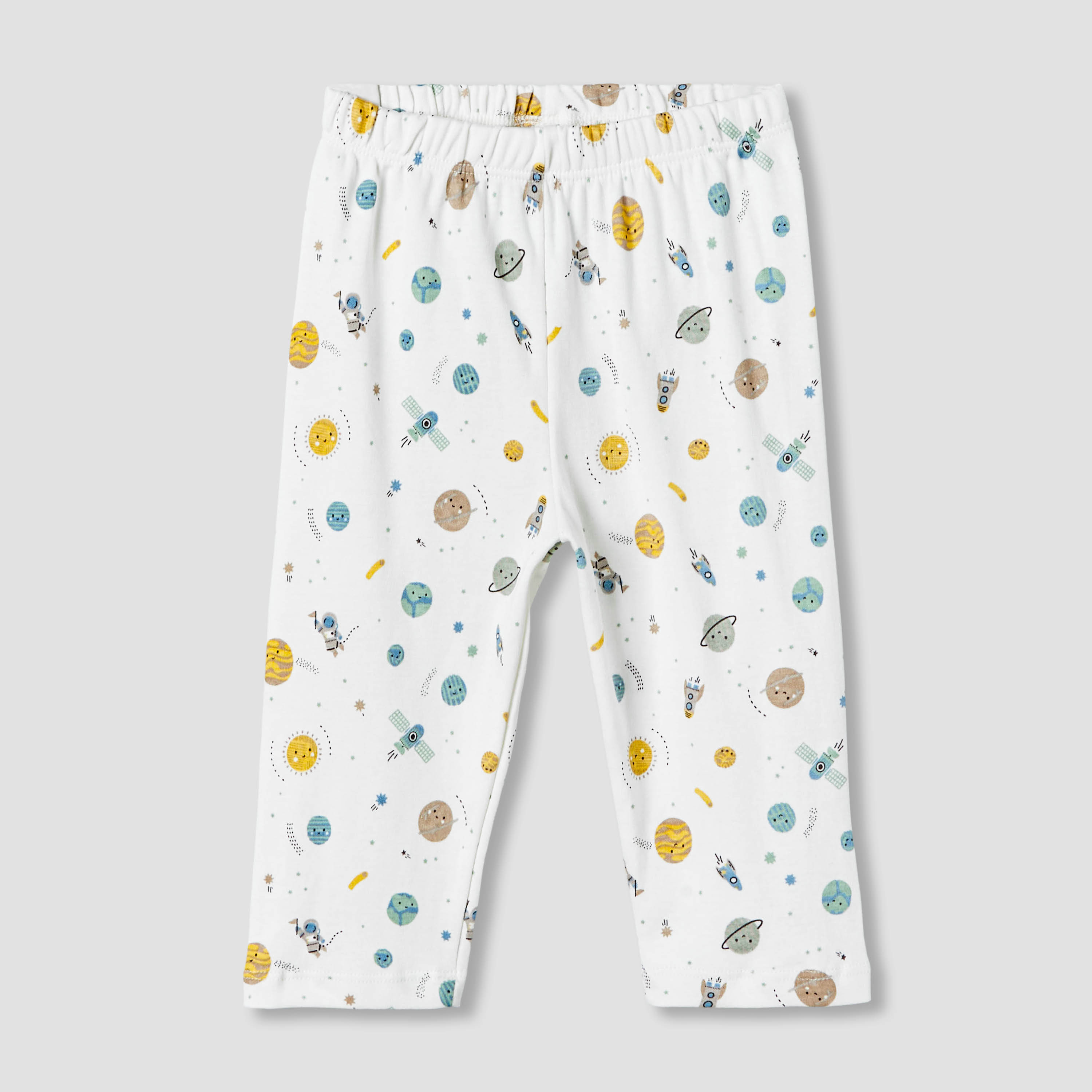Pack of 2 Juniors Cotton Long Sleeves Pyjama Set with Space Print-baby-boys-clothing-nightwear-pyjamasets-image-4