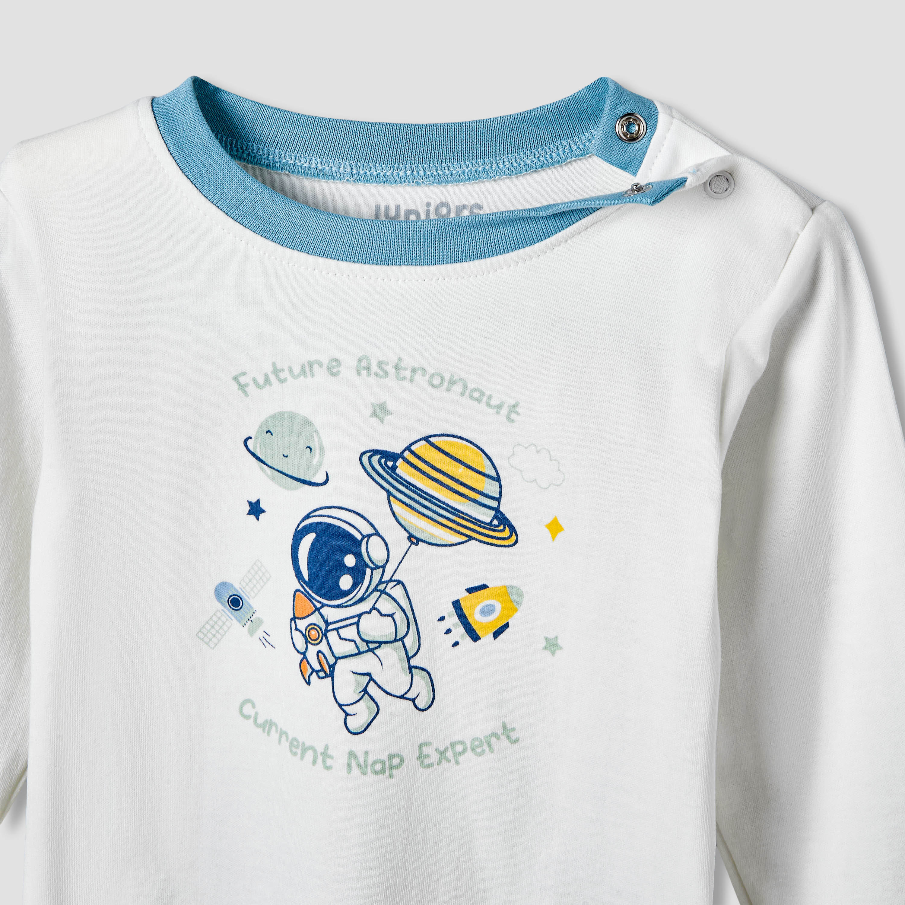 Pack of 2 Juniors Cotton Long Sleeves Pyjama Set with Space Print-baby-boys-clothing-nightwear-pyjamasets-image-7