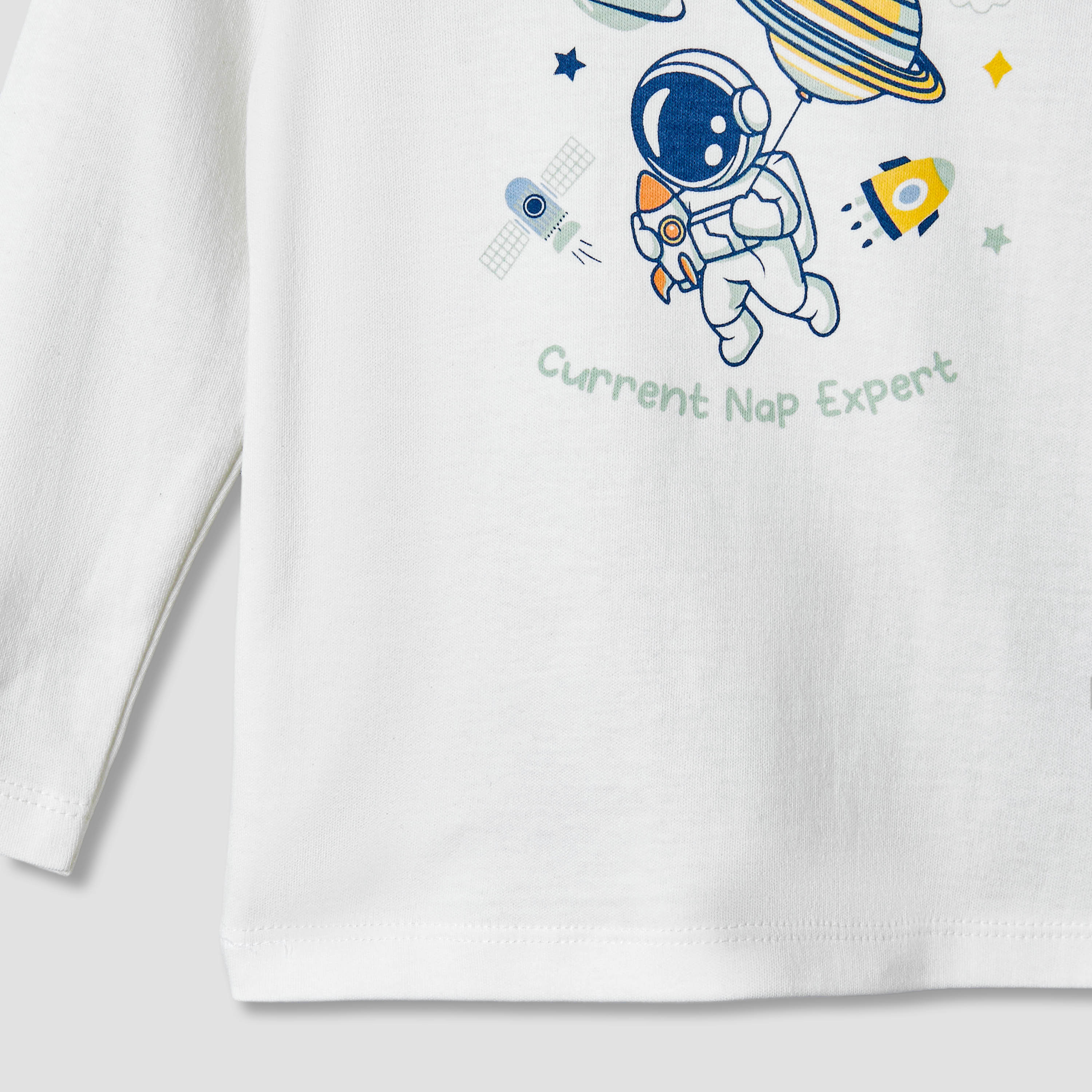 Pack of 2 Juniors Cotton Long Sleeves Pyjama Set with Space Print-baby-boys-clothing-nightwear-pyjamasets-image-8