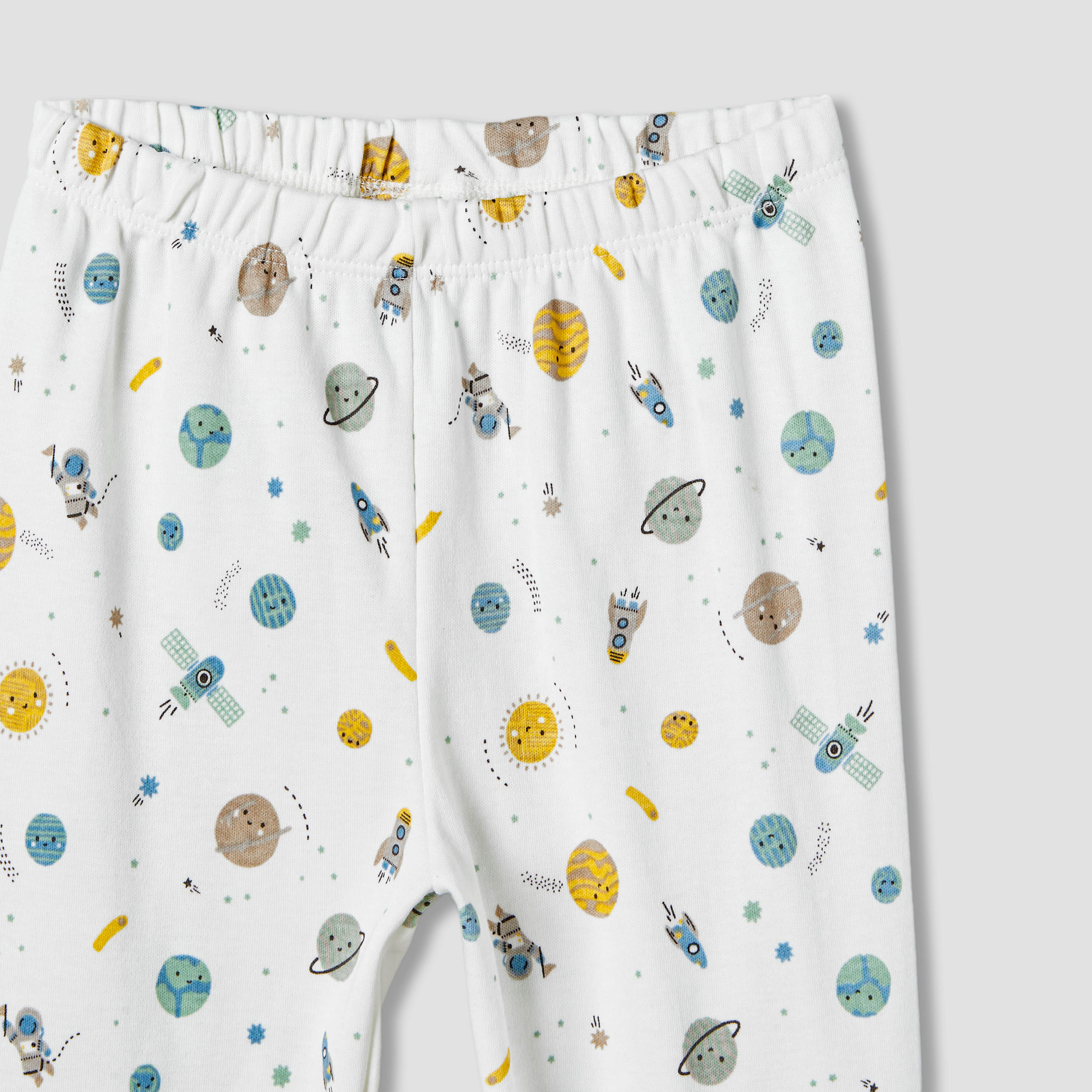 Pack of 2 Juniors Cotton Long Sleeves Pyjama Set with Space Print-baby-boys-clothing-nightwear-pyjamasets-image-9