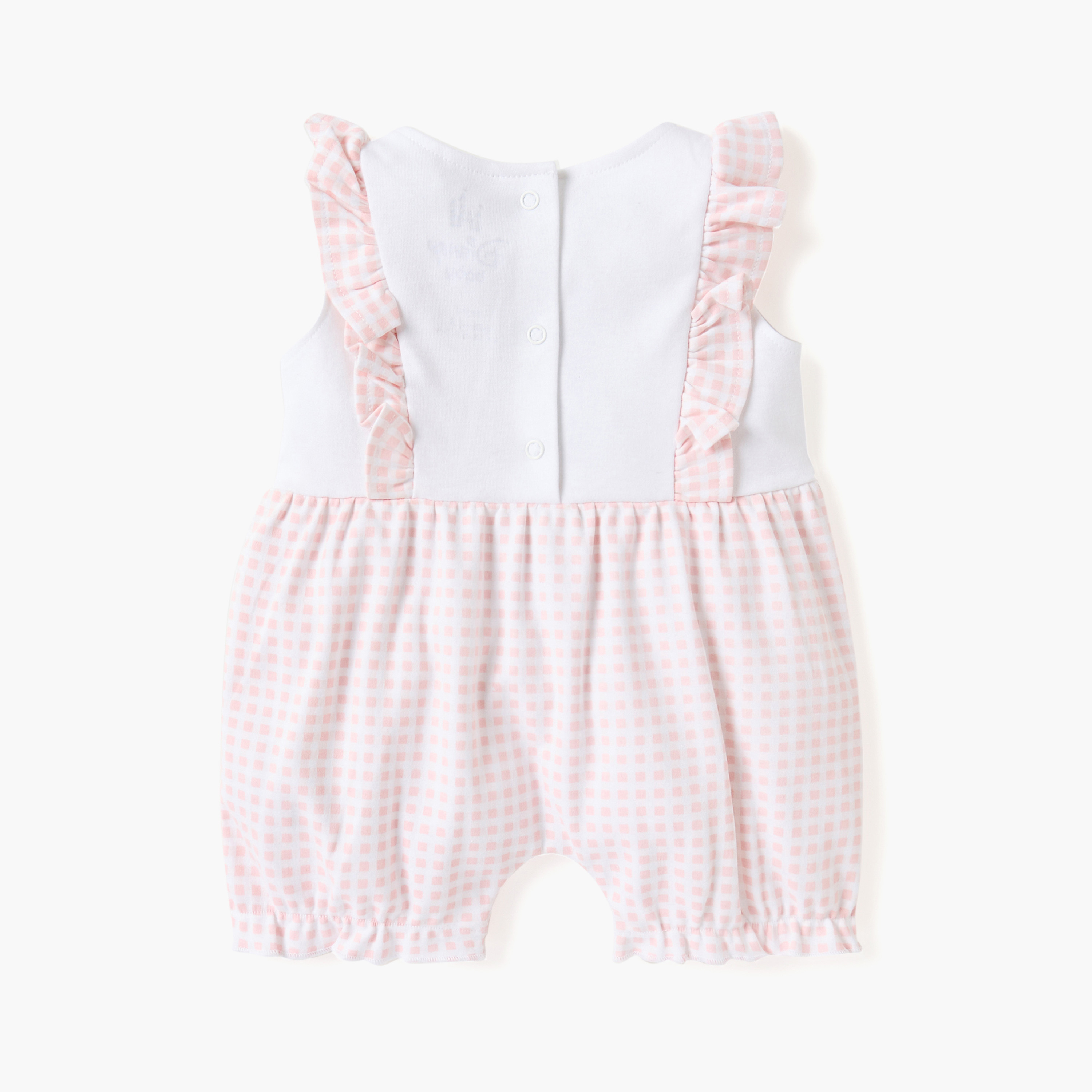 Disney Marie Print Romper with Button Closure-baby-girls-clothing-rompers-image-2
