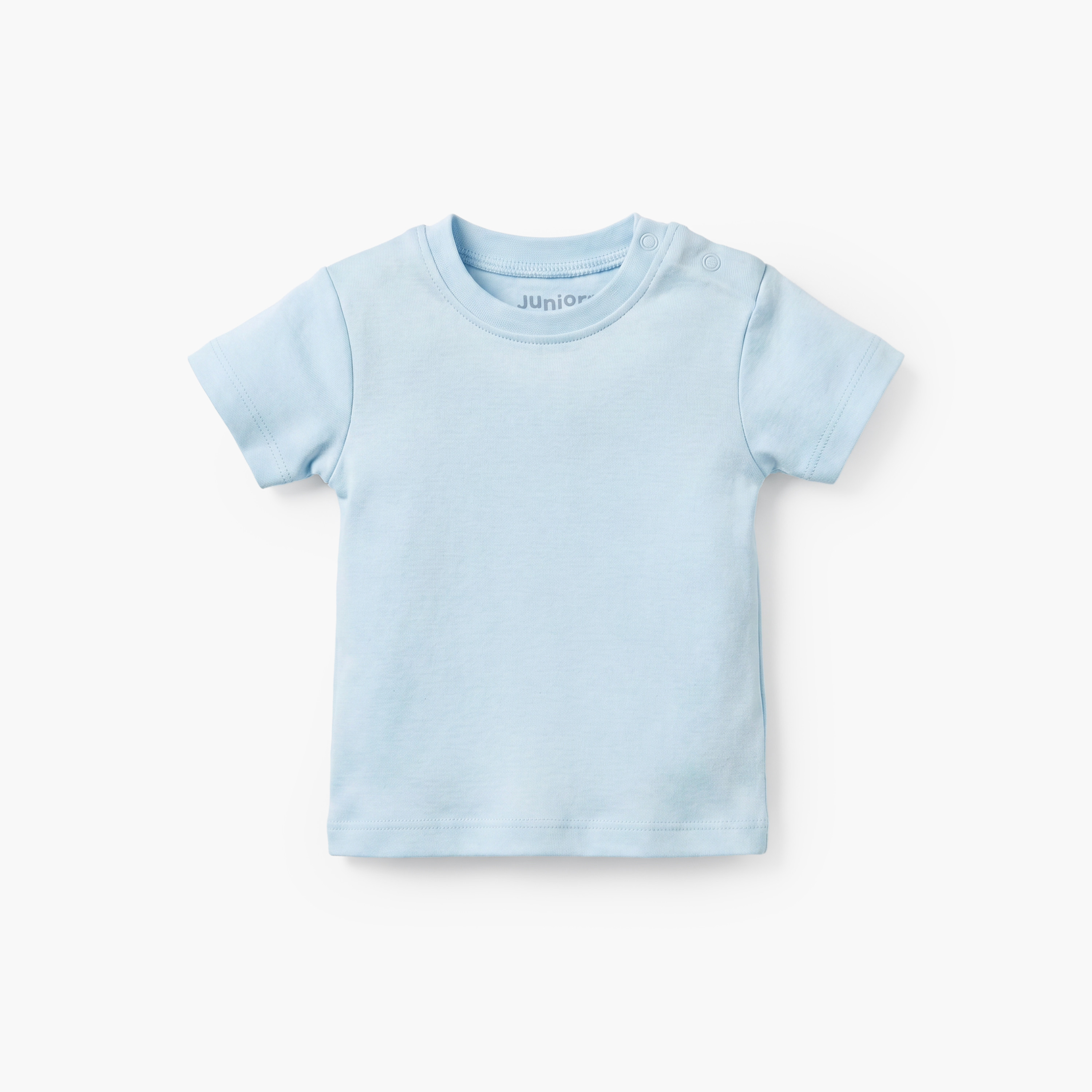 Juniors Crew Neck Short Sleeves T-shirt and Dungaree Set with Rainbow Print-baby-boys-clothing-setsandcoords-image-5