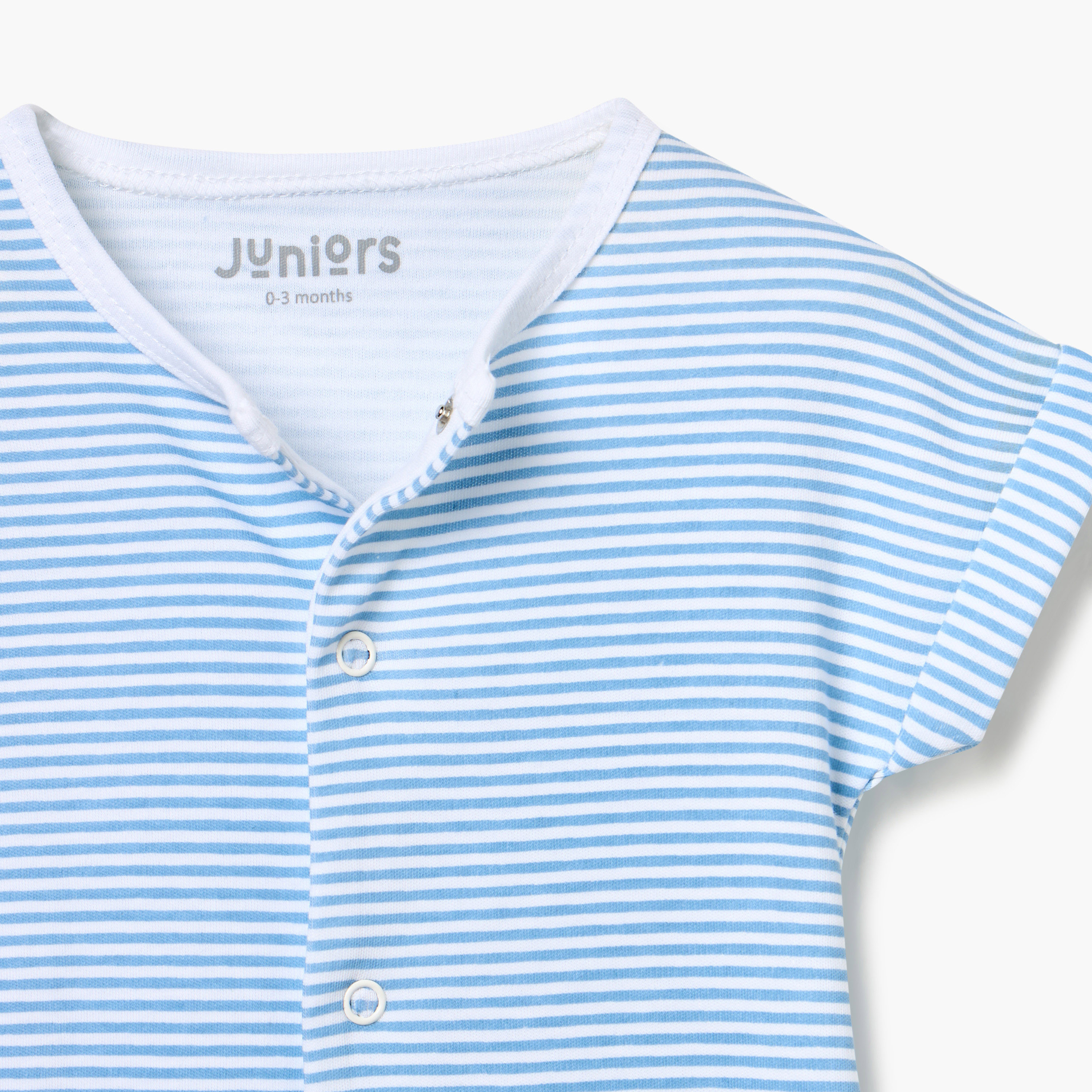 أفرول مخطط بأزرار إغلاق من جونيورز-baby-boys-clothing-rompers-image-3