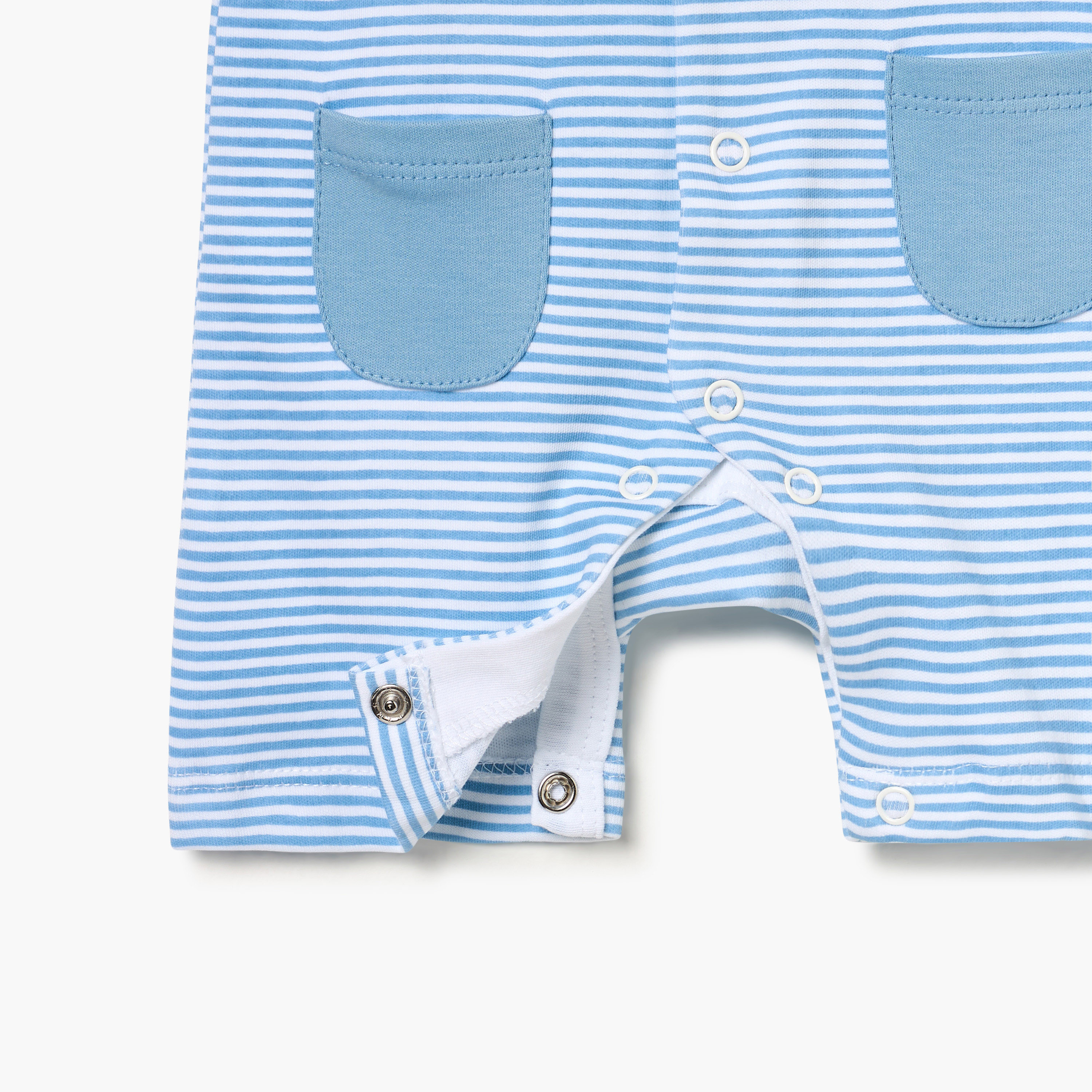 أفرول مخطط بأزرار إغلاق من جونيورز-baby-boys-clothing-rompers-image-2