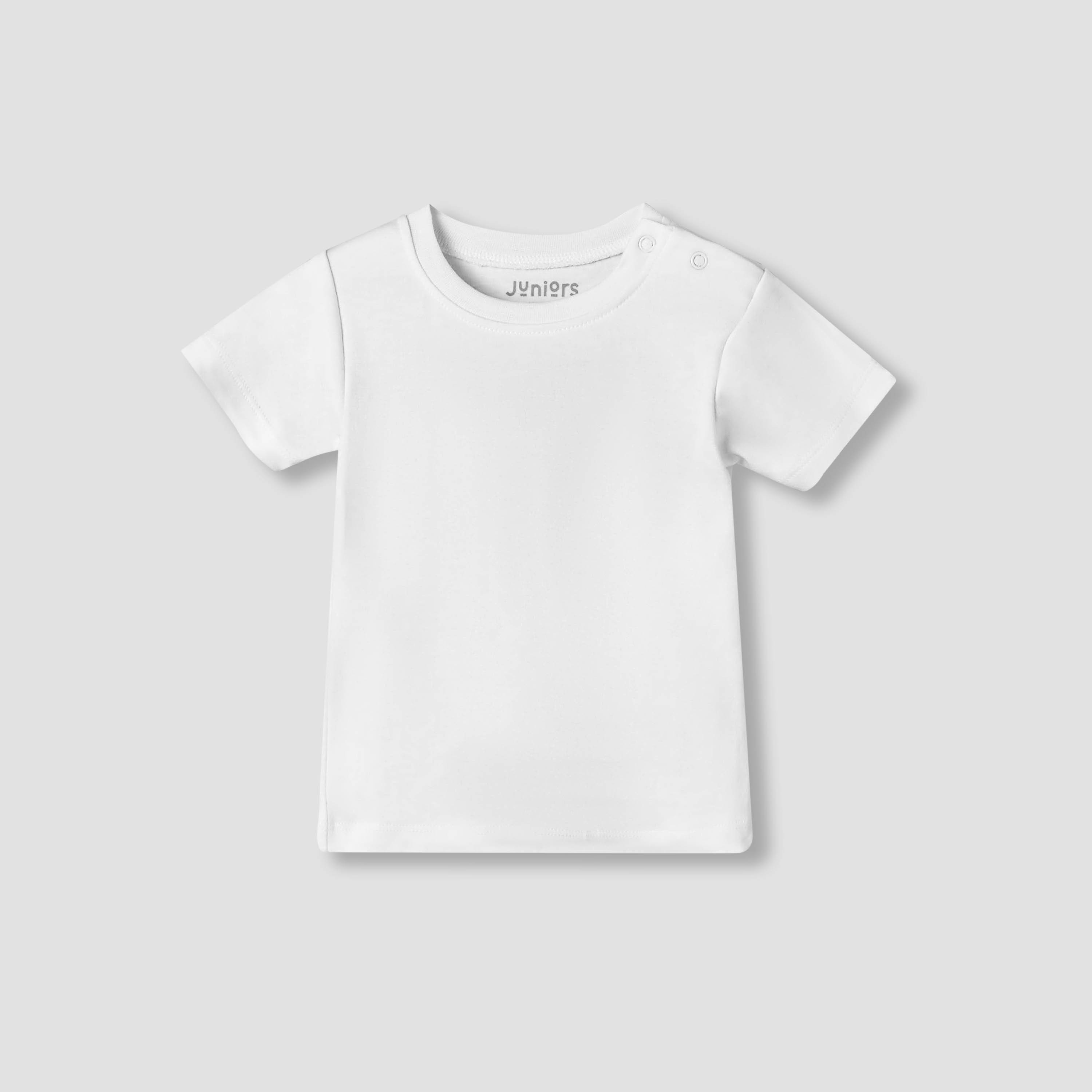 Juniors Round Neck Short Sleeves T-shirt and Dungaree Set with Print-baby-boys-clothing-setsandcoords-image-4